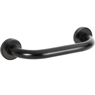 Brillantbad BELP Haltegriff Eisen Gummi Schwarz 106x380x80 mm, 120 kg Traglast für Bad & WC >> zum Bohren 