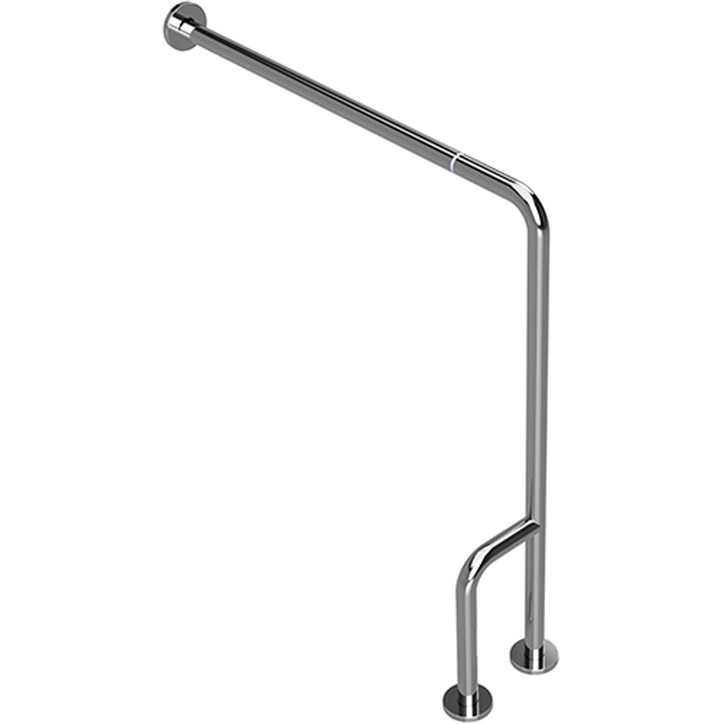 Brillantbad BELP St&uuml;tzgriff Links Steckbar Edelstahl poliert mit Abdeckung 840x230x866 mm, 120 kg Traglast f&uuml;r Bad & WC >> zum Bohren 