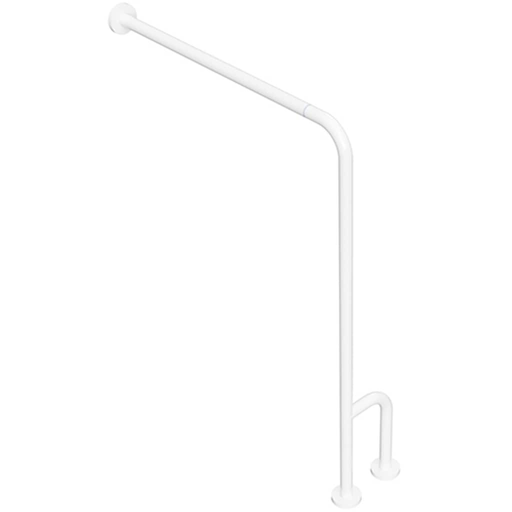 Brillantbad BELP St&uuml;tzgriff Rechts Steckbar Eisen Wei&szlig; mit Abdeckung 840x230x866 mm, 120 kg Traglast f&uuml;r Bad & WC >> zum Bohren 