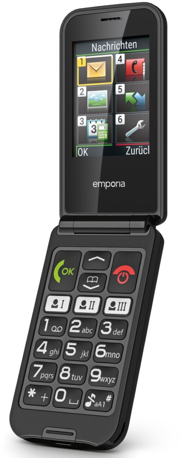 REFURBISHED &ndash; Emporia TALKglam F88 Black - Wie Neu 