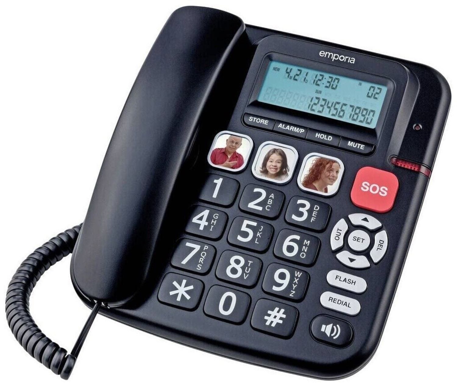 REFURBISHED &ndash; Emporia KFT20 Senioren Schnurgebunden Telefon Black - Wie Neu 
