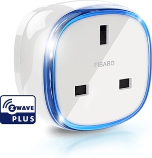FIBARO Wall Plug / Z-Wave Plus Smart Home Steckdose Plug mit Leistungsmessung Typ G White 