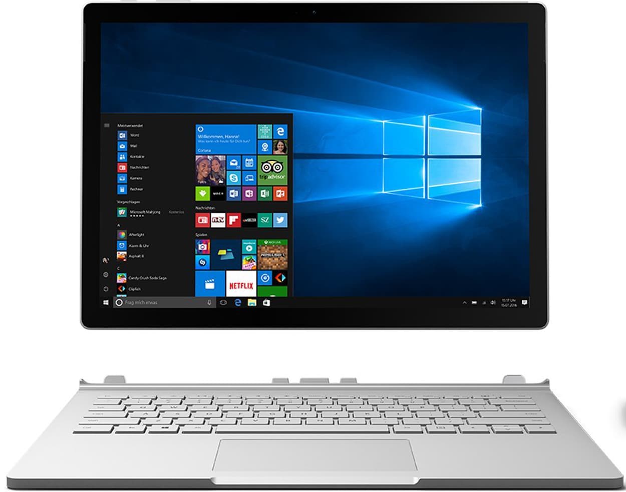 REFURBISHED &ndash; Microsoft Surface Book 13,5 Zoll,Intel Core i7 6. Generation, 8GB RAM, 256GB SSD, Win10 Pro 