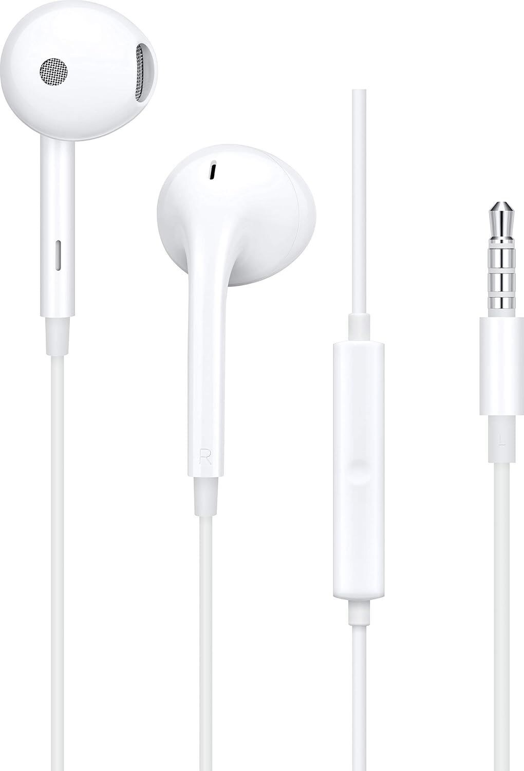 Oppo In-Ear-Kopfh&ouml;rer MH156 kabelgebunden mit Mikrofon, 3,5mm Klinke - Bulk - White 