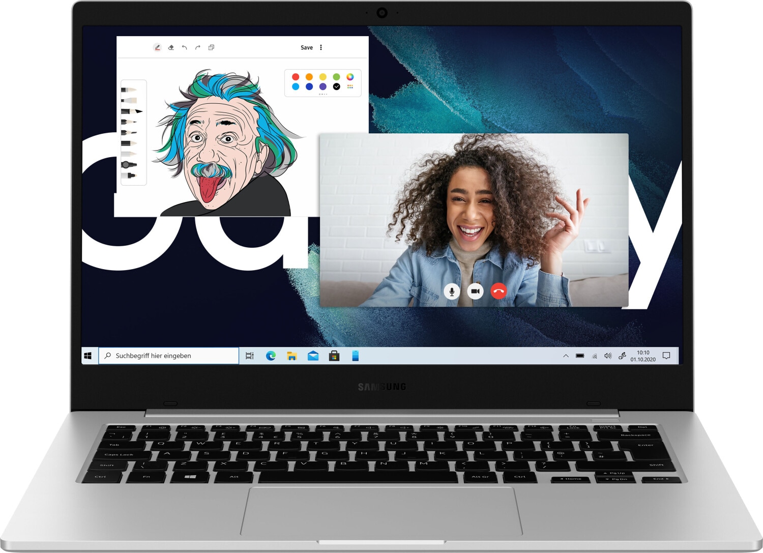 REFURBISHED &ndash; Samsung Galaxy Book Go LTE (NP345XLA-KB3DE) 13,97 Zoll QWERTZ 4GB/128GB Mystic Silver - Wie Neu 