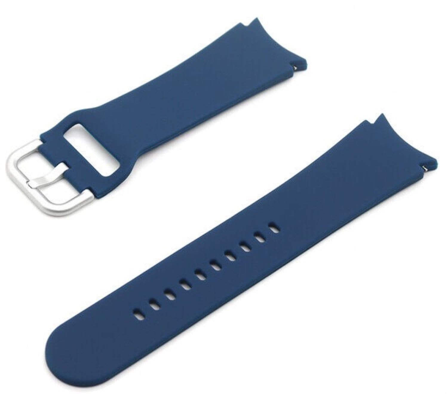 Silikonarmband (20mm) passend u.a. f&uuml;r Galaxy Watch 3/4/5/6 - Bulk - Blue 
