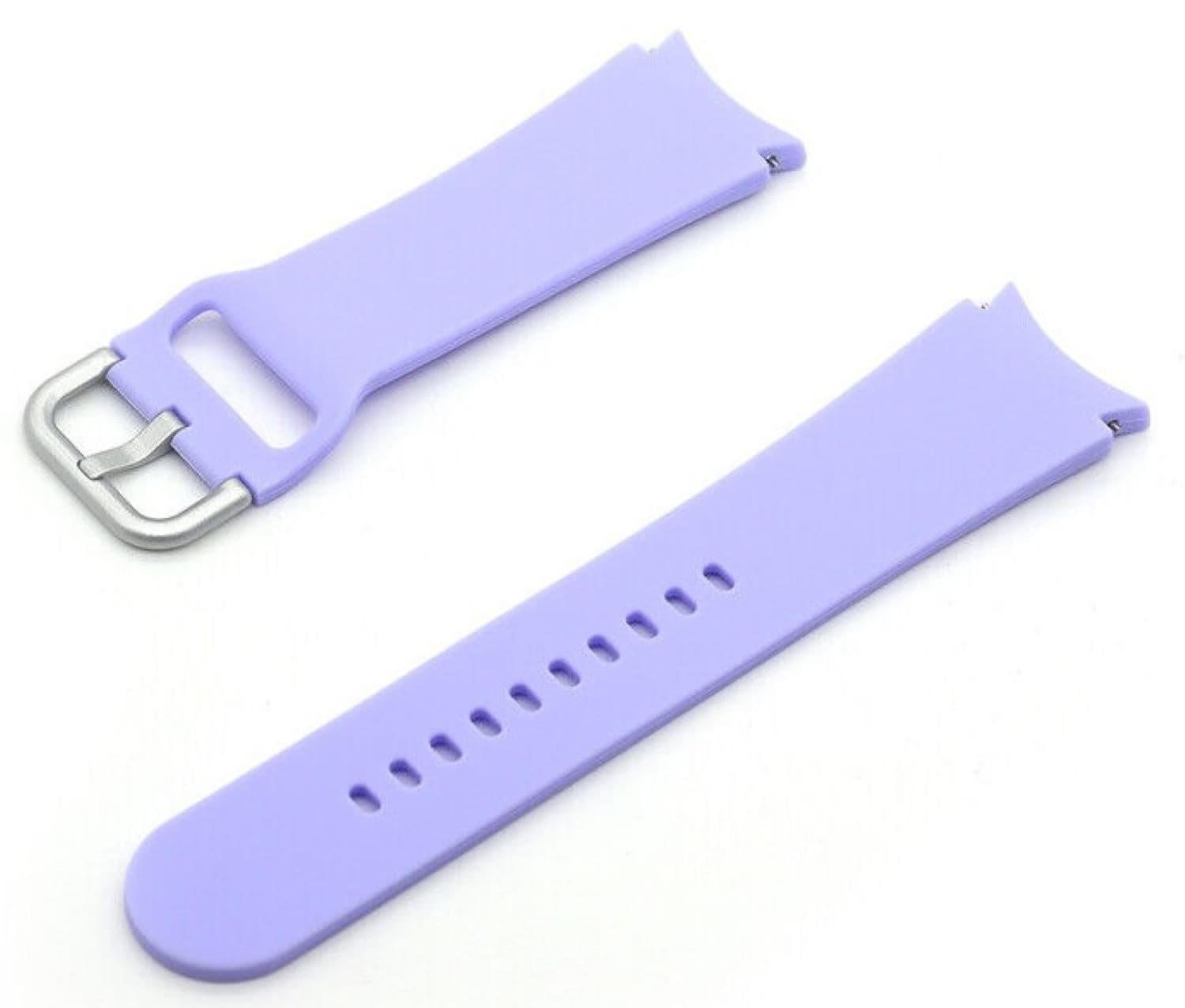 Silikonarmband (20mm) passend u.a. f&uuml;r Galaxy Watch 3/4/5/6 - Bulk - Purple 