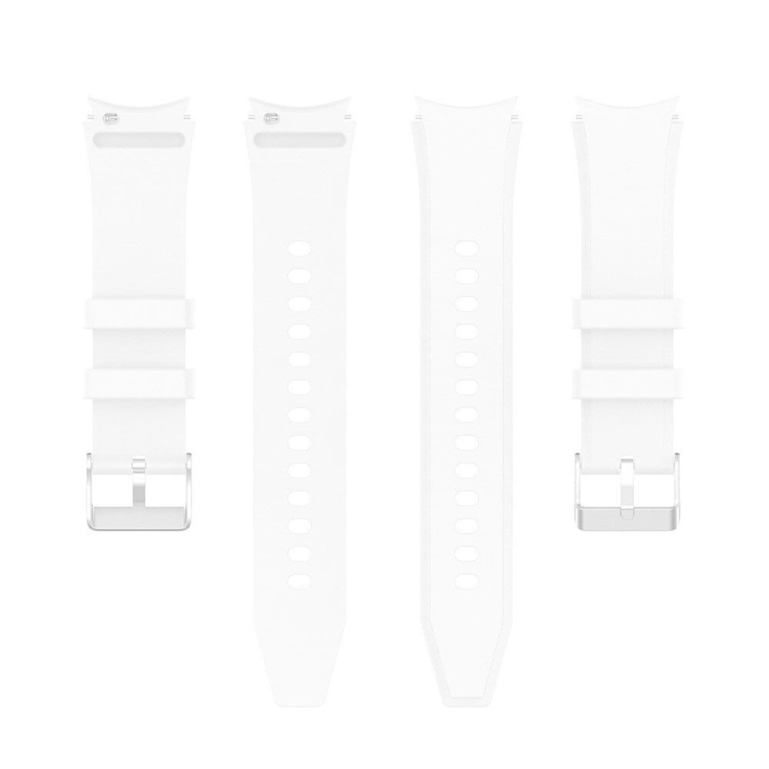 Silikonarmband (20mm) passend u.a. f&uuml;r Galaxy Watch 3/4/5/6 - Bulk - White 