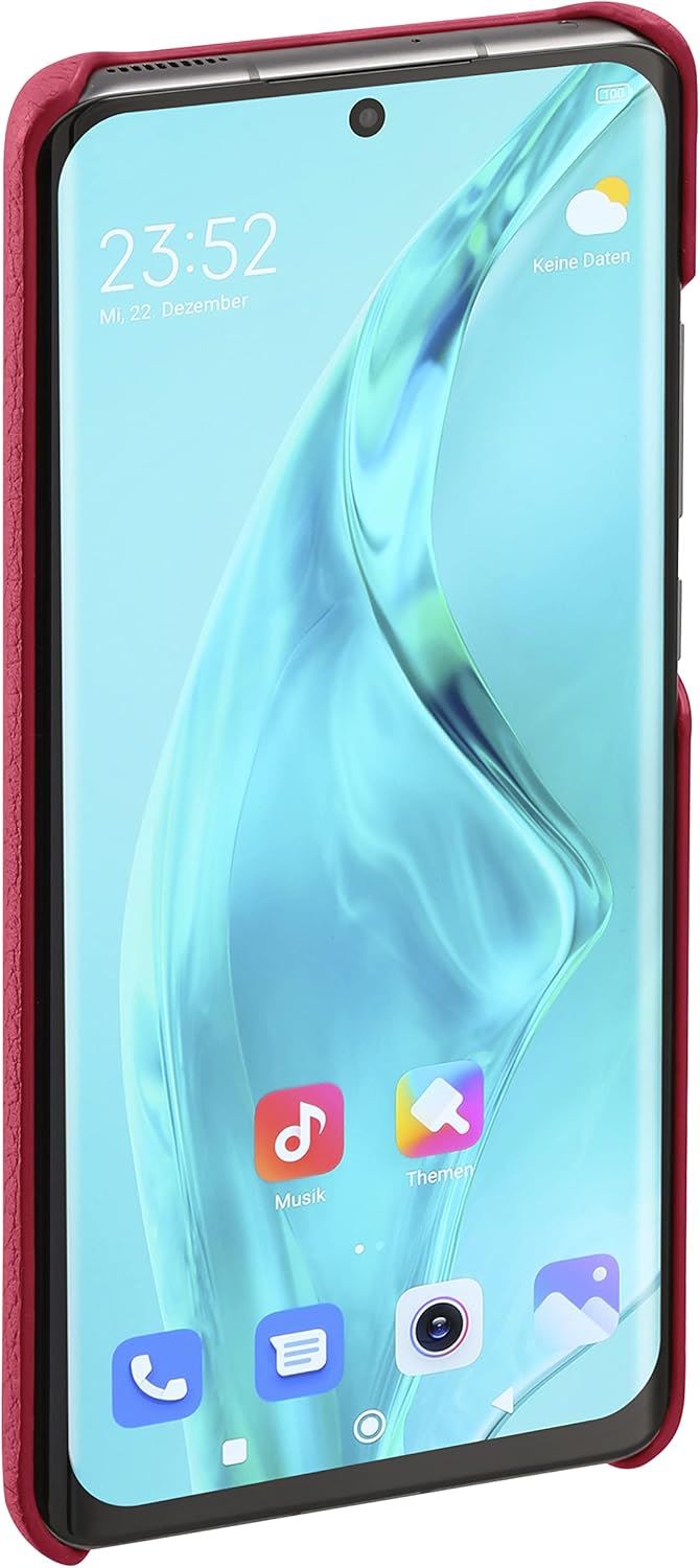 Xiaomi Lenny Echtleder Backcover f&uuml;r Xiaomi 12/12X Pink 