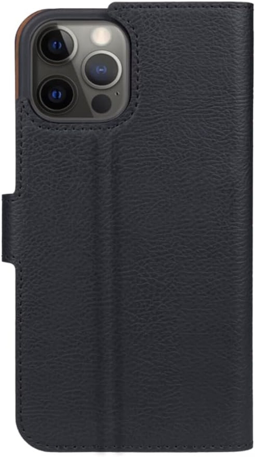 Xqisit Slim Wallet Selection Anti Bac Kunststoffh&uuml;lle (f&uuml;r iPhone 12 | 12 Pro) Black 