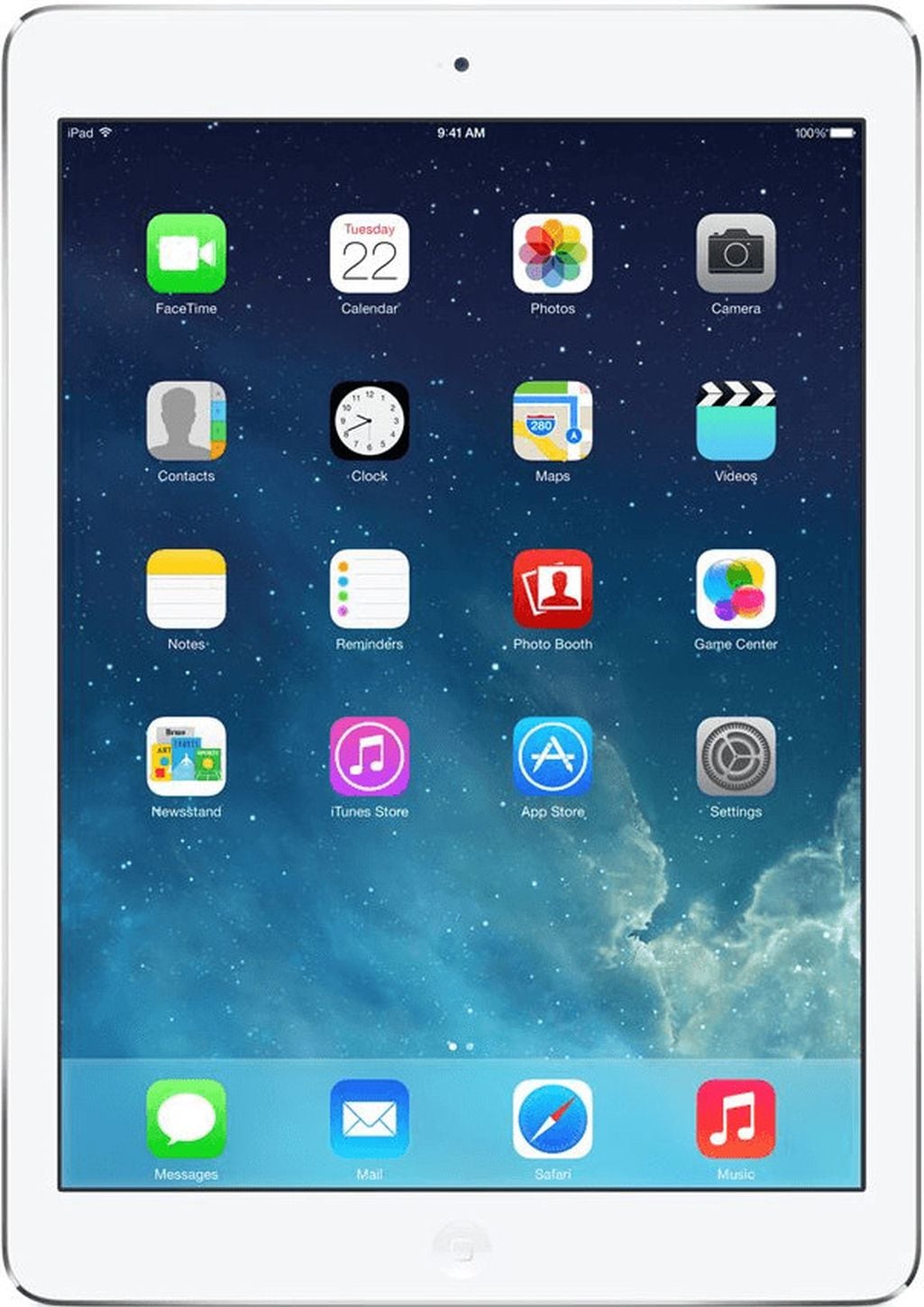 REFURBISHED &ndash; Apple iPad Air (2013) 1. Generation 32GB Wi-Fi + Cellular Silver - Sehr Gut 