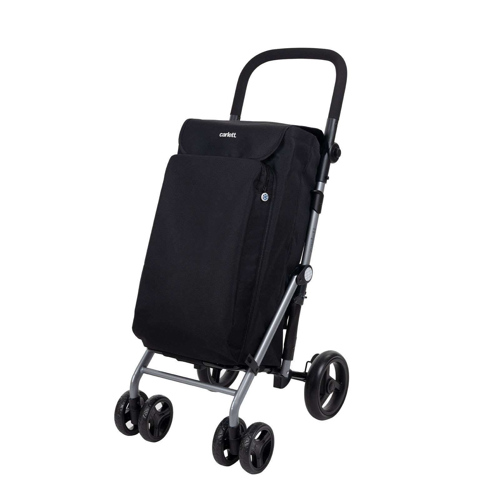 Einkaufstrolley Einkaufswagen Mit K&uuml;hltasche kaufwagen Klappbar Shopping Trolley 58 l, K&uuml;hltasche 10L, eine Gro&szlig;e Kapazit&auml;t von 25 kg, F&uuml;r Einkaufen 