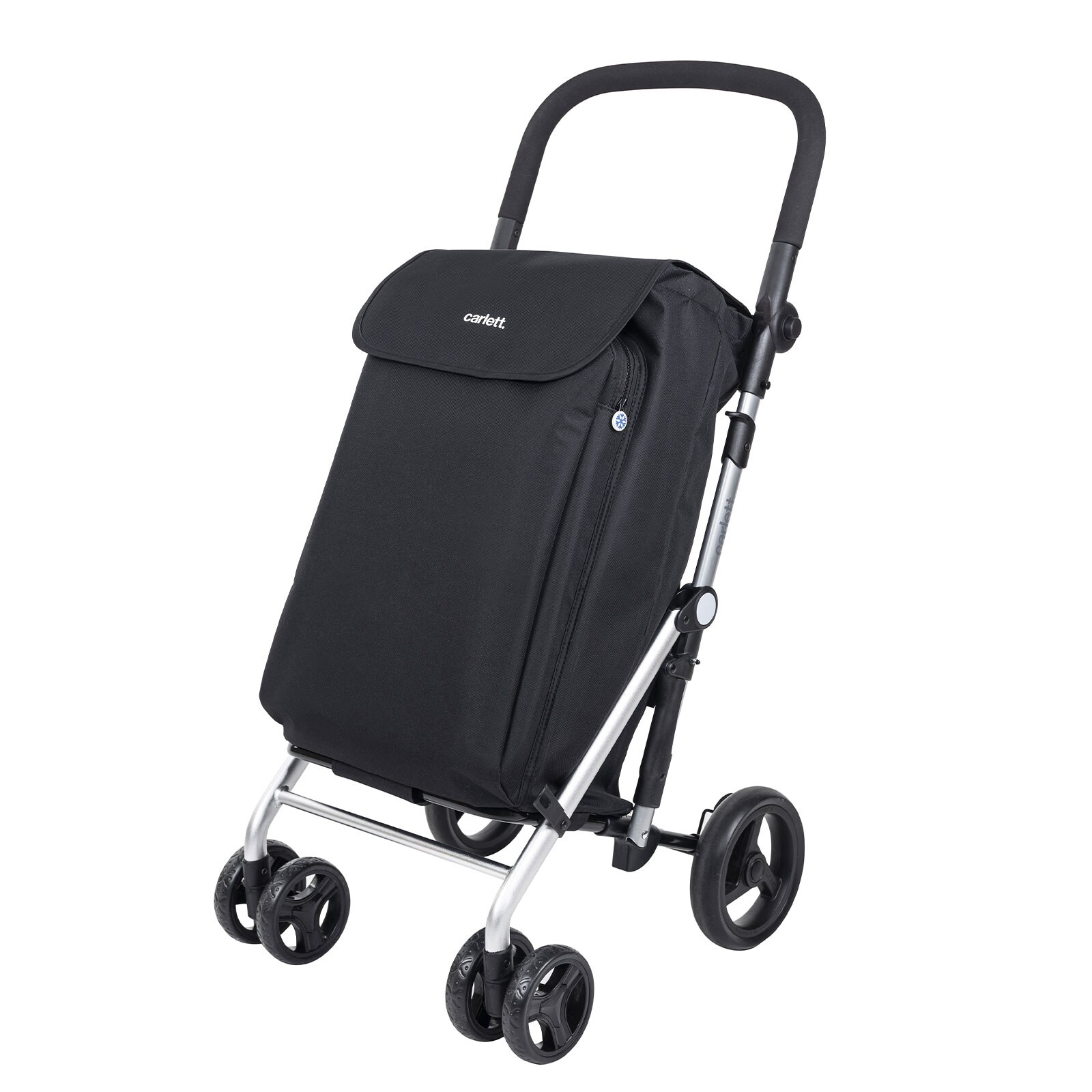 Einkaufstrolley Einkaufswagen Mit Kühltasche kaufwagen Klappbar Shopping Trolley , Kühltasche 10L, eine Große Kapazität von 25 kg, Für Einkaufen