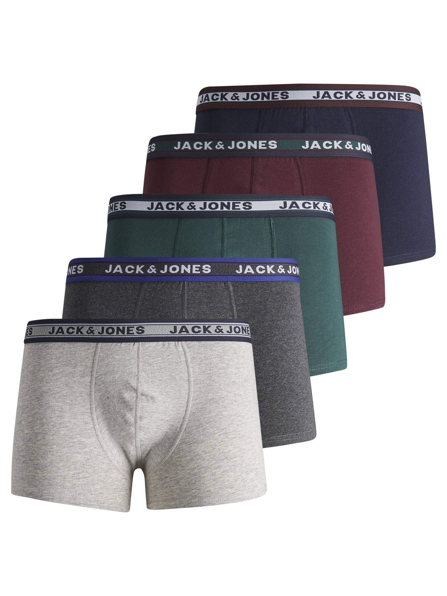 Jack & Jones Trunk Unterhosen Trunks 5 Pack Unterhosen Shorts JACOLIVER 