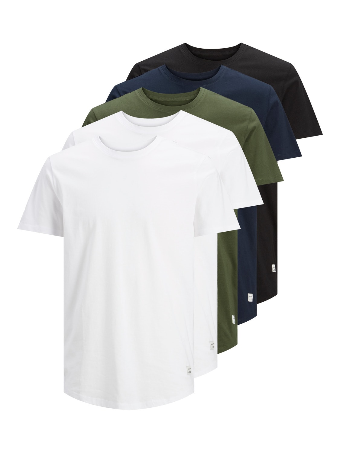 Jack & Jones T-Shirt 5er Pack 5 Pack T-Shirt Rundhals JJENOA TEE CREW NECK 