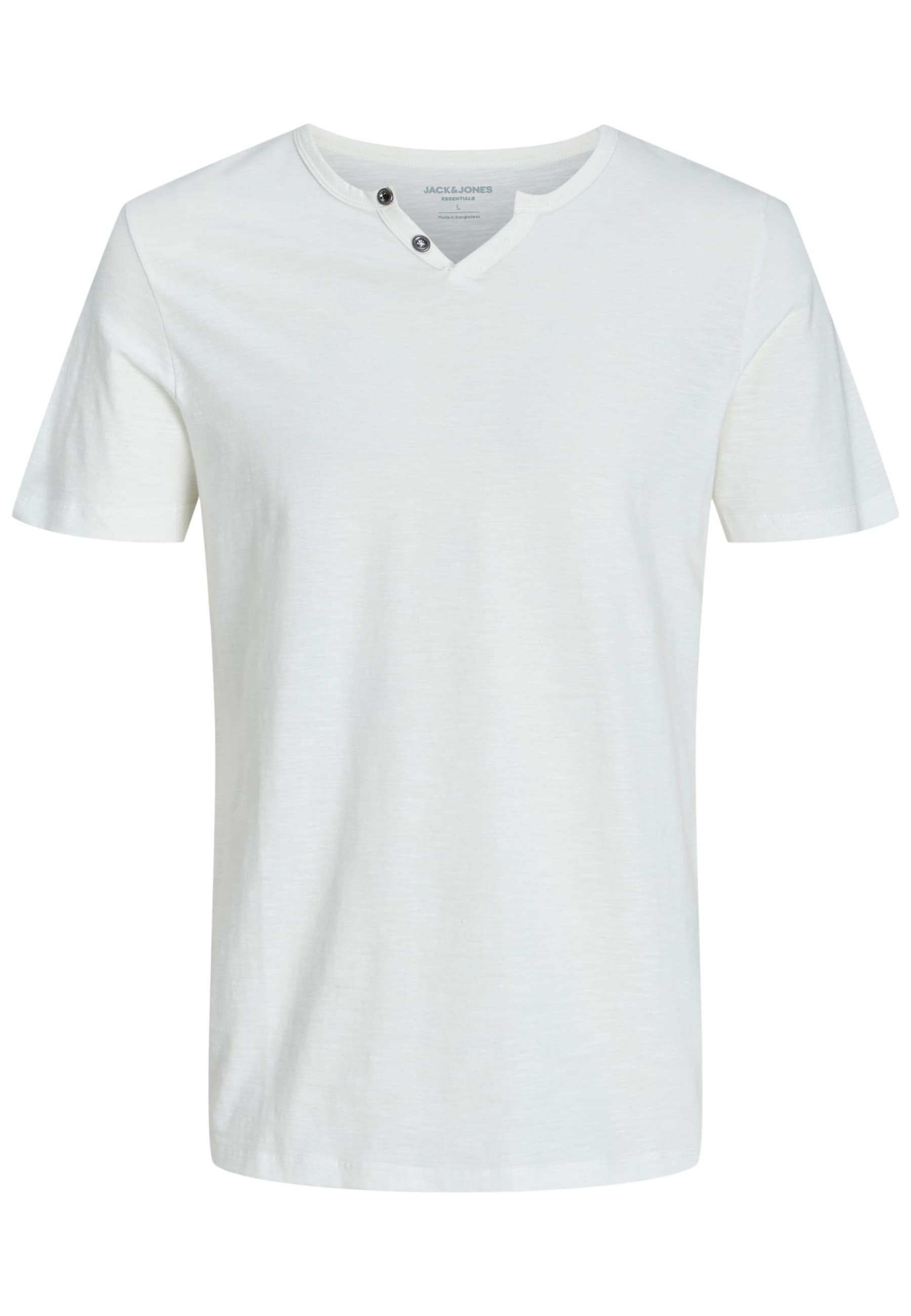 Jack & Jones Shirt Henley Shirt T-Shirt JJESPLIT NECK TEE 