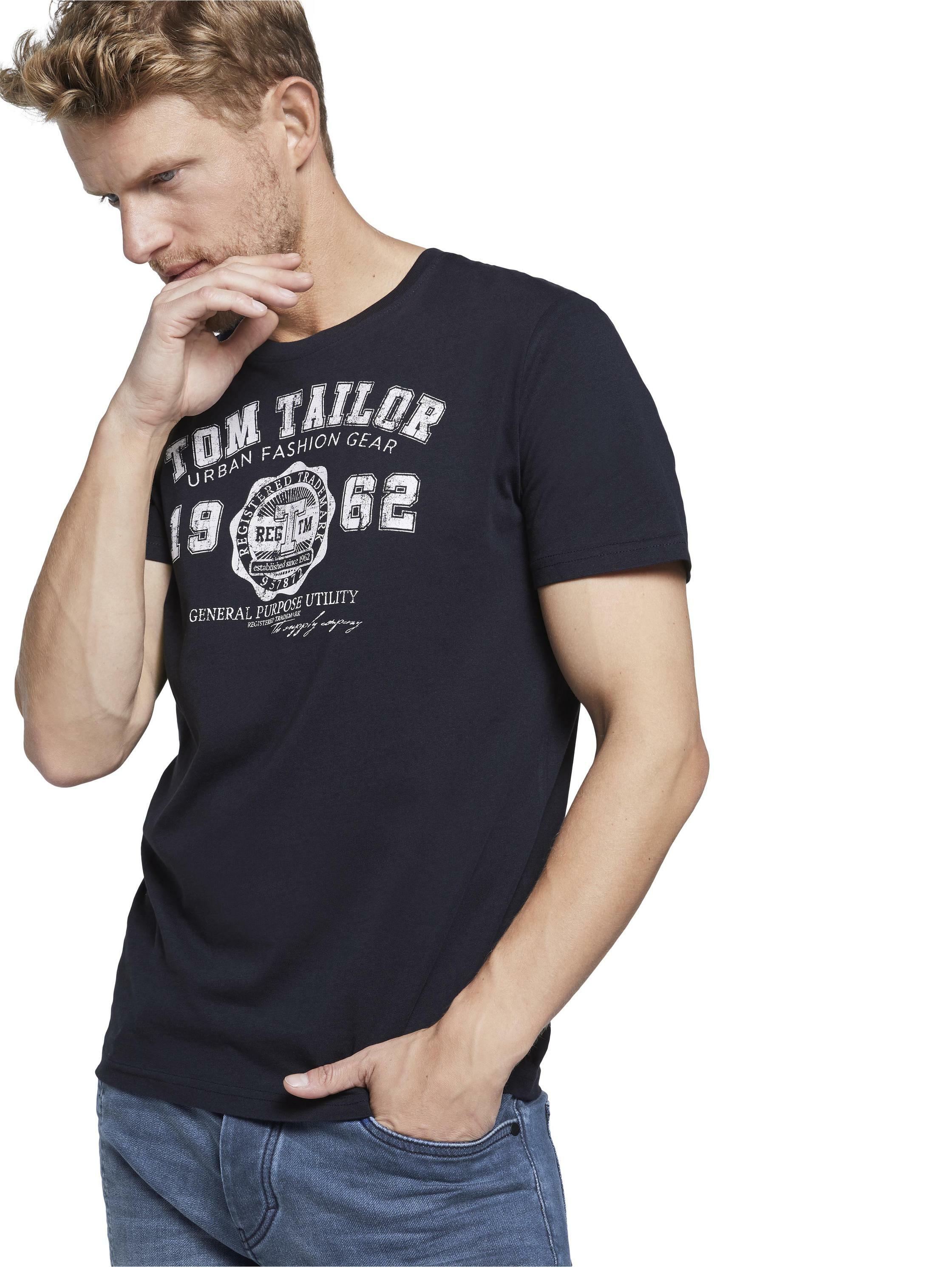 Tom Tailor Shirt T-Shirt mit Logo Print 