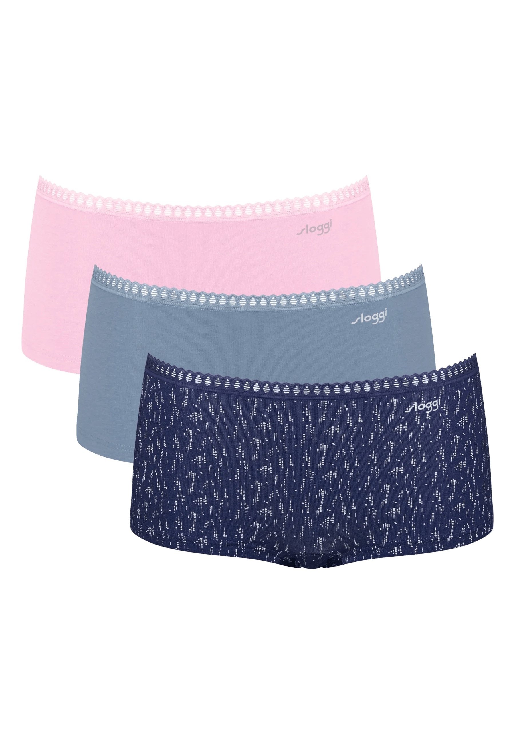 sloggi Panty GO Crush Short Unterw&auml;sche im Dreierpack 