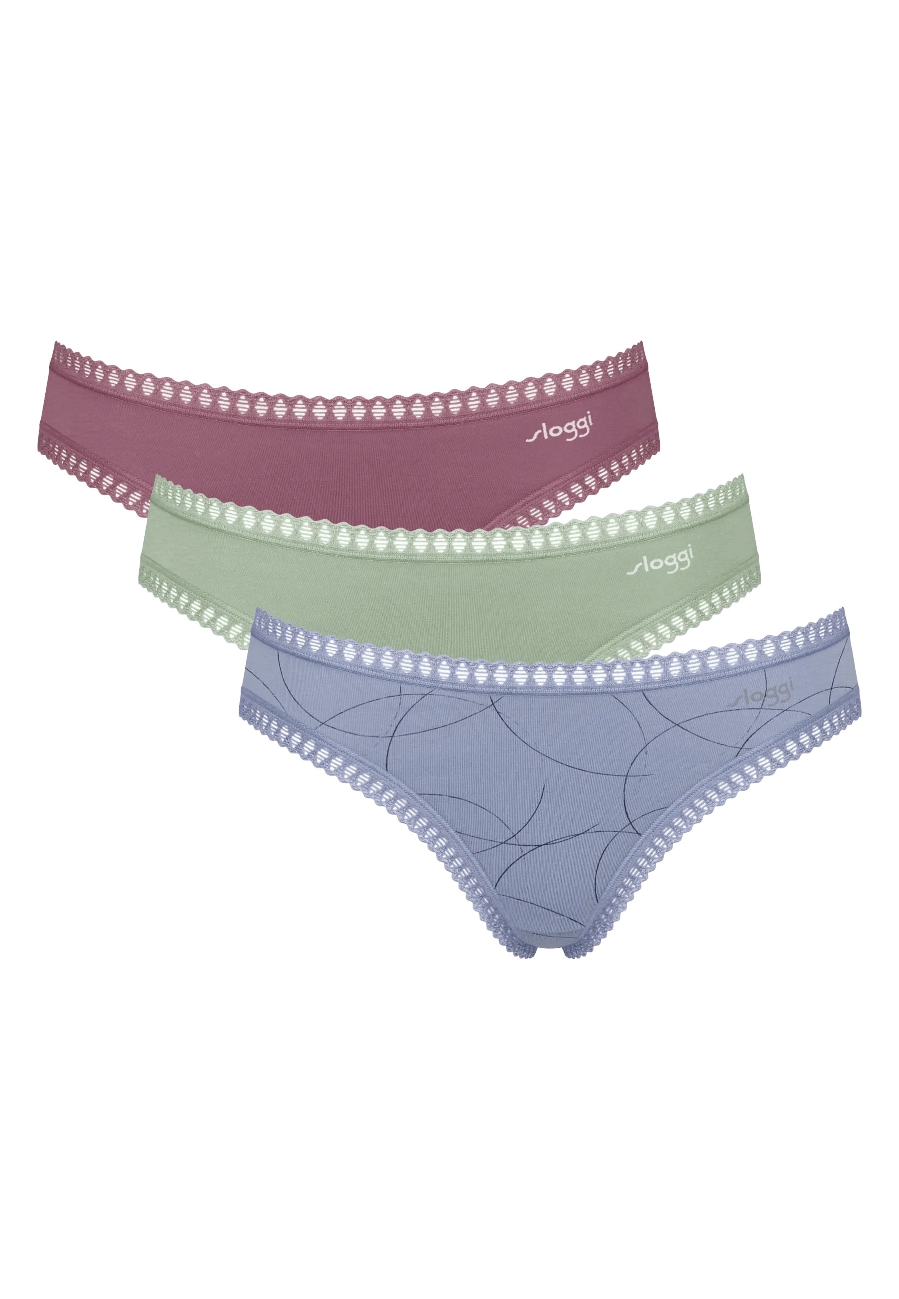 sloggi Slip GO Crush Mini Unterw&auml;sche im Dreierpack 
