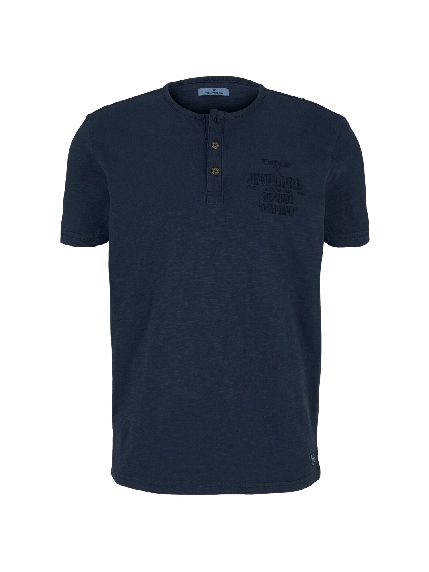 Tom Tailor Shirt T-Shirt in Melange Optik 