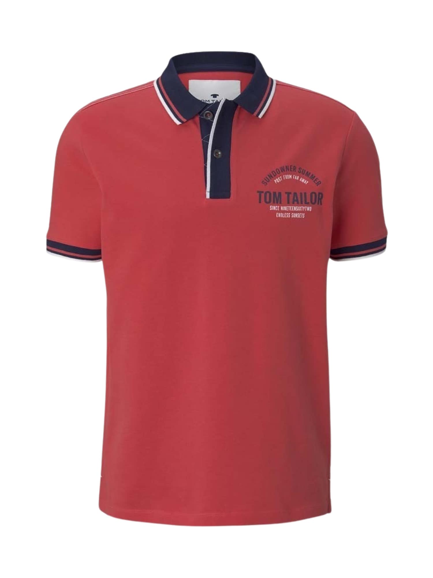 Tom Tailor Poloshirt Decorated Polo mit Print Shortleeve 