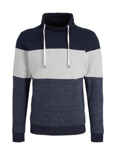Tom Tailor Sweatshirt Colour Blocking Pullover ohne Kapuze 
