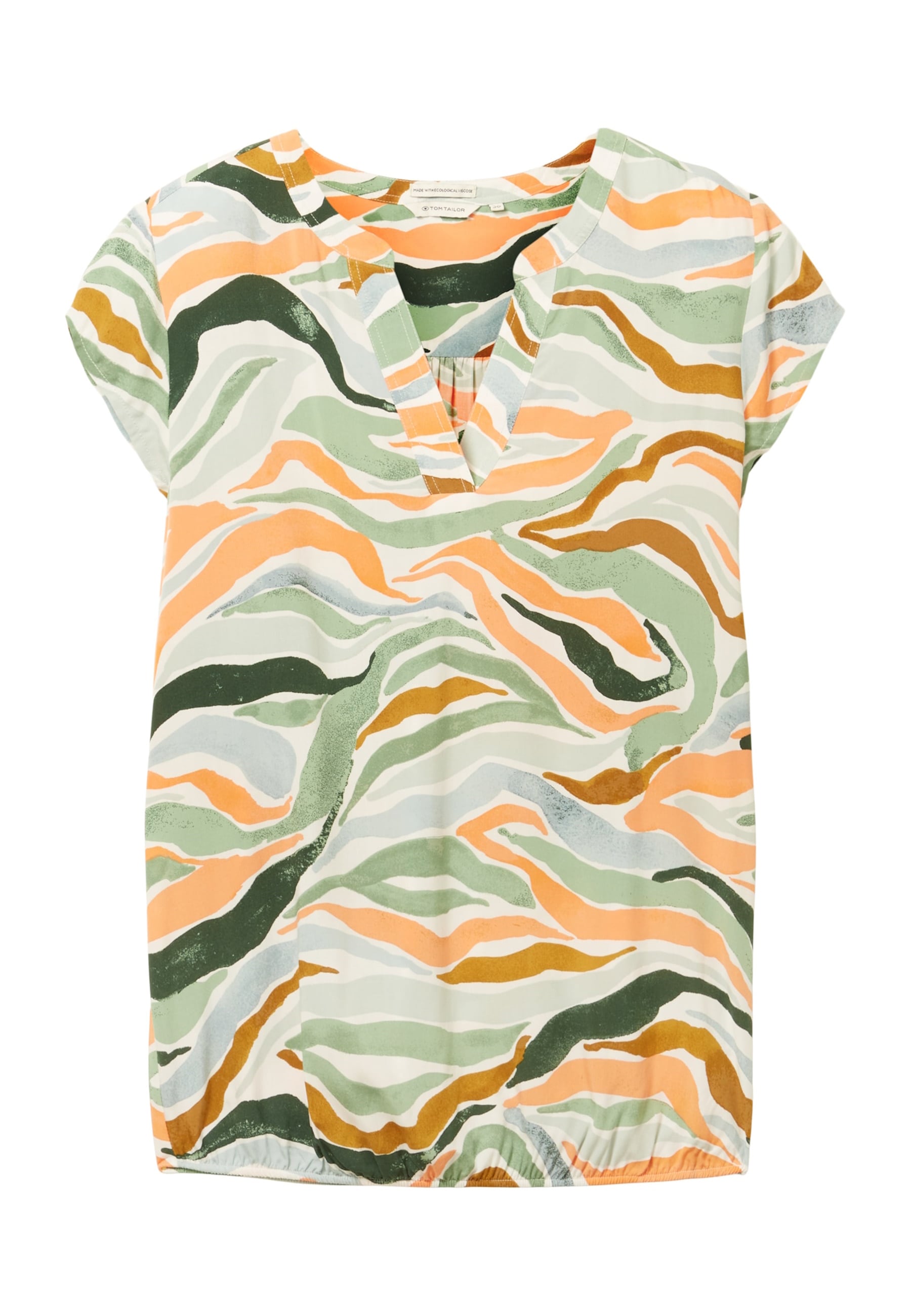 Tom Tailor Bluse Kurzarmbluse 