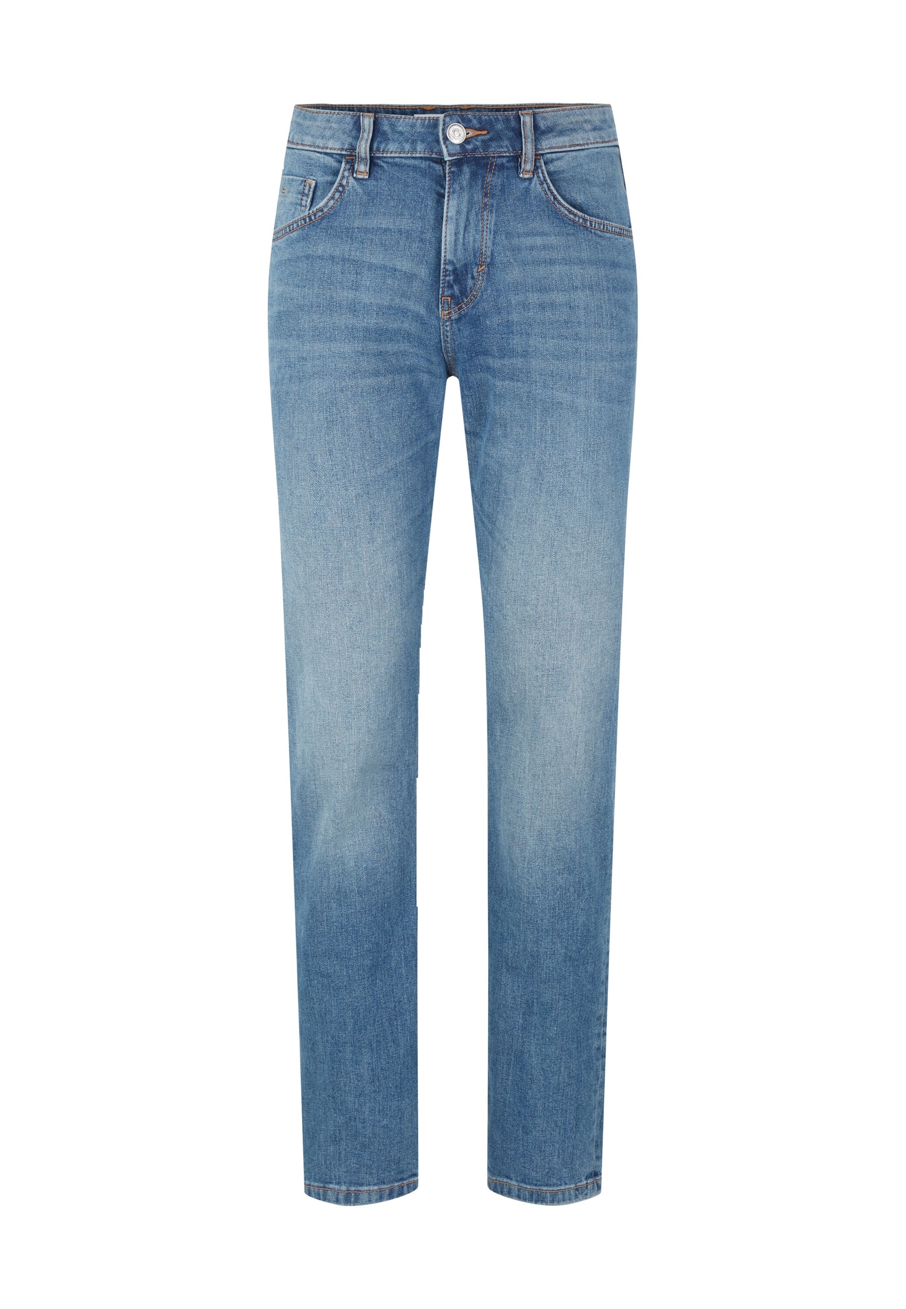 Tom Tailor Hose JOSH Slim Jeans im 5-Pocket-Style mit Rei&szlig;verschluss und Knopf 