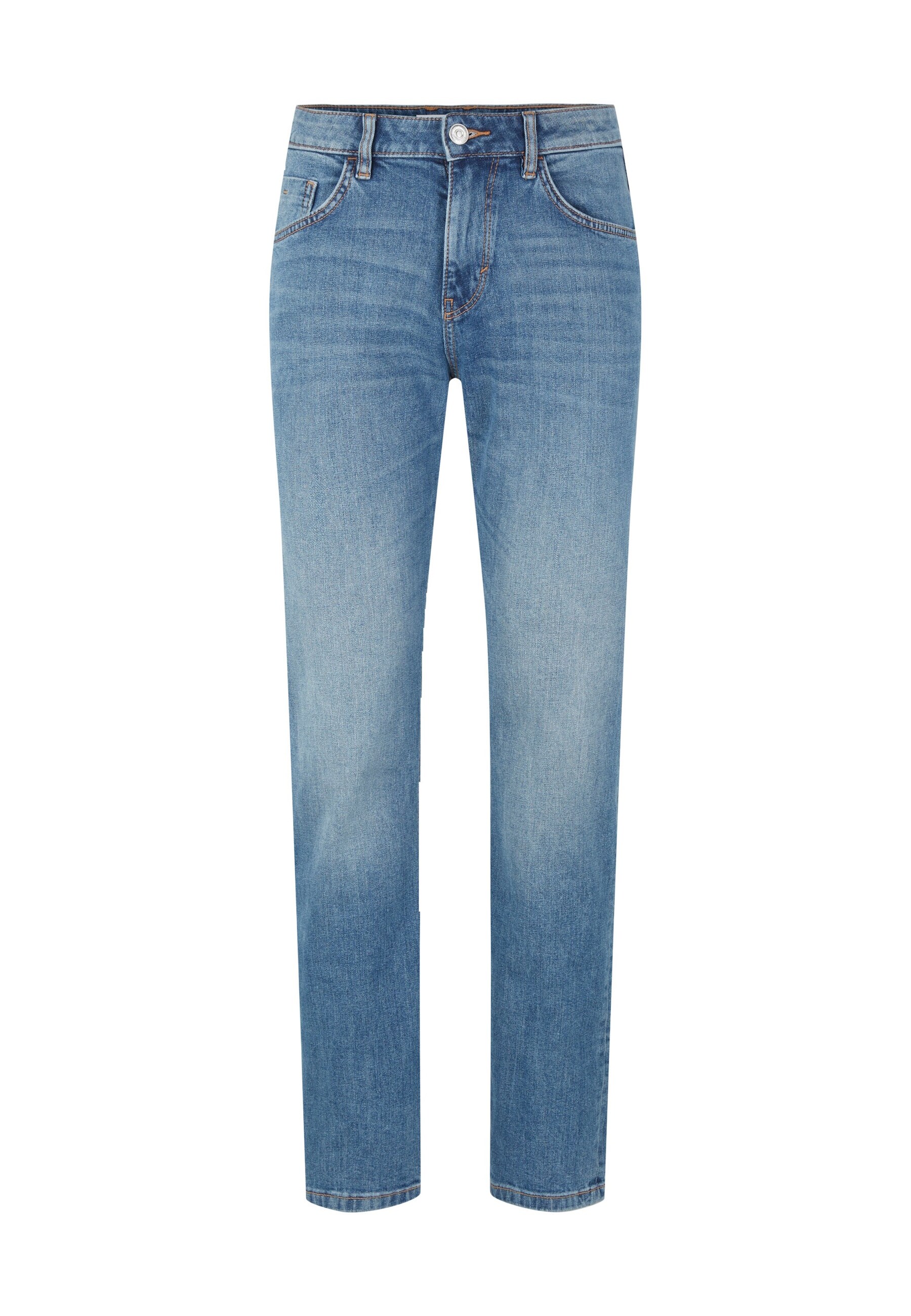 Tom Tailor Hose JOSH Slim Jeans im 5-Pocket-Style mit Rei&szlig;verschluss und Knopf 