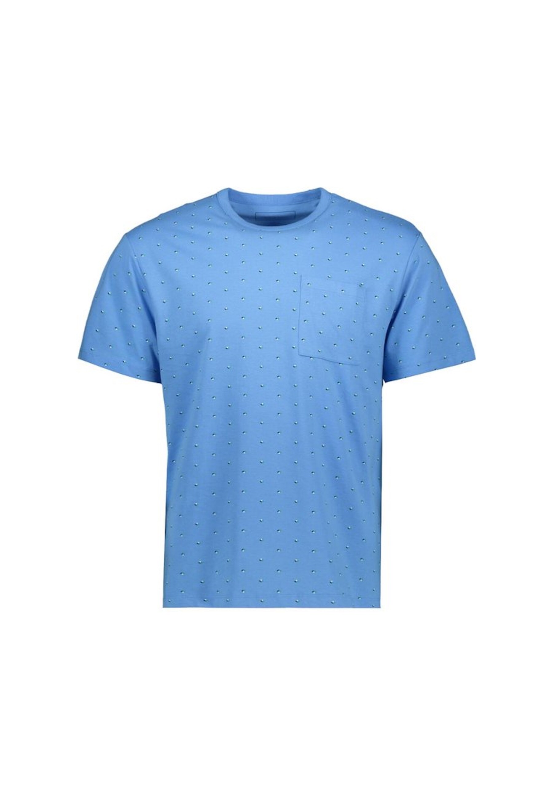 Tom Tailor T-Shirt Kurzarmshirt gepunktet mit Brusttasche 