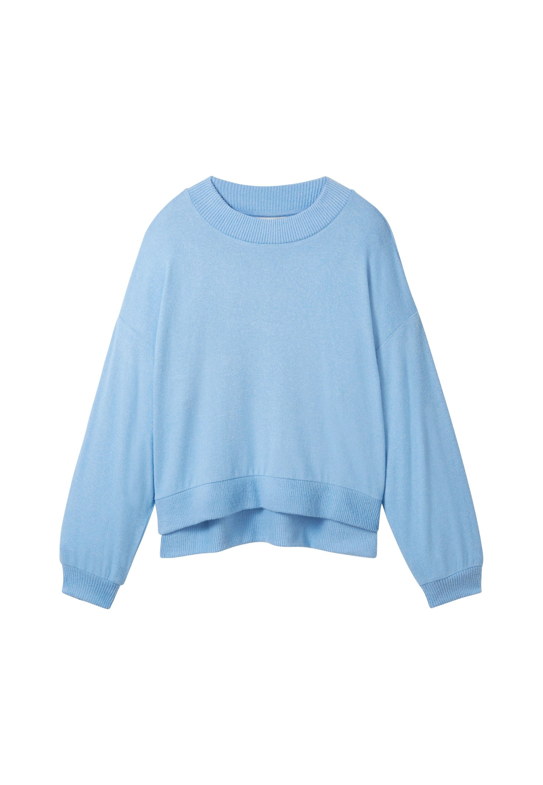 Tom Tailor Sweatshirt Pullover ohne Kapuze 