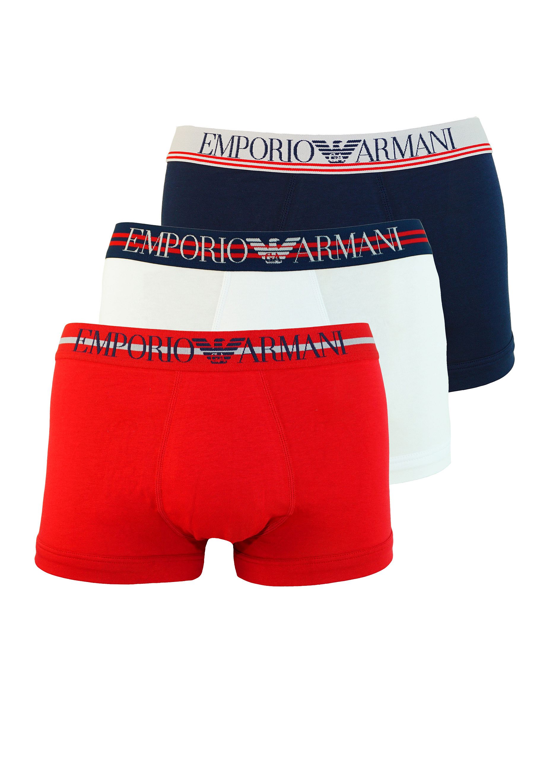 Emporio Armani Boxershorts mit Logobund im Dreierpack 