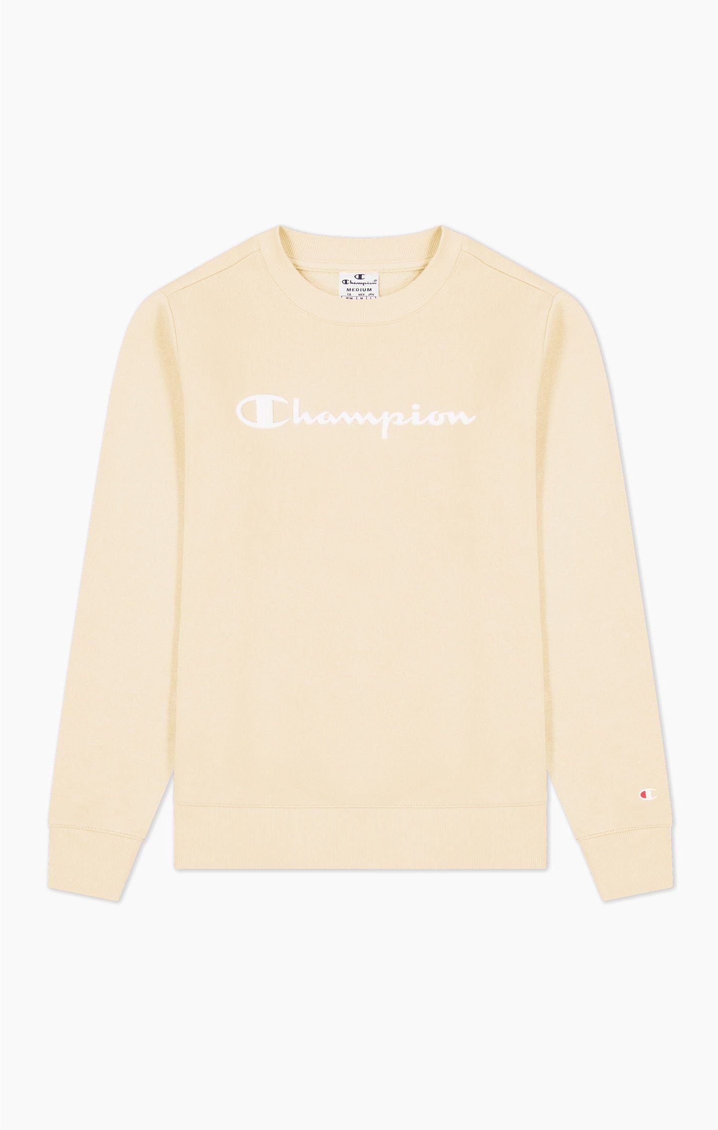 Champion Pullover Sweatshirt aus Baumwollfleece mit Logo-Schriftzug 