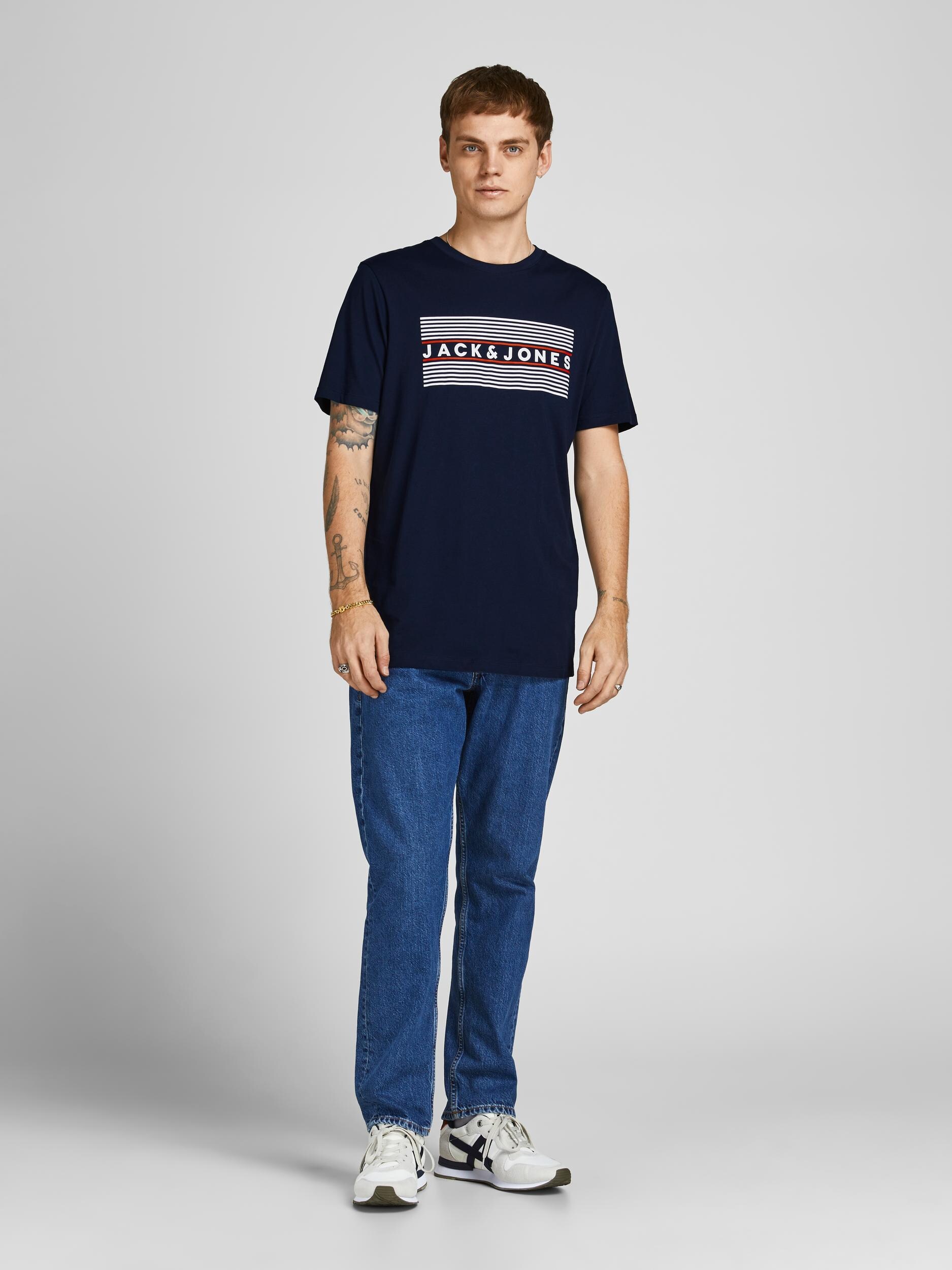 Jack & Jones Shirt T-Shirt mit Rundhalsausschnitt JJECORP LOGO TEE SS O-NECK 