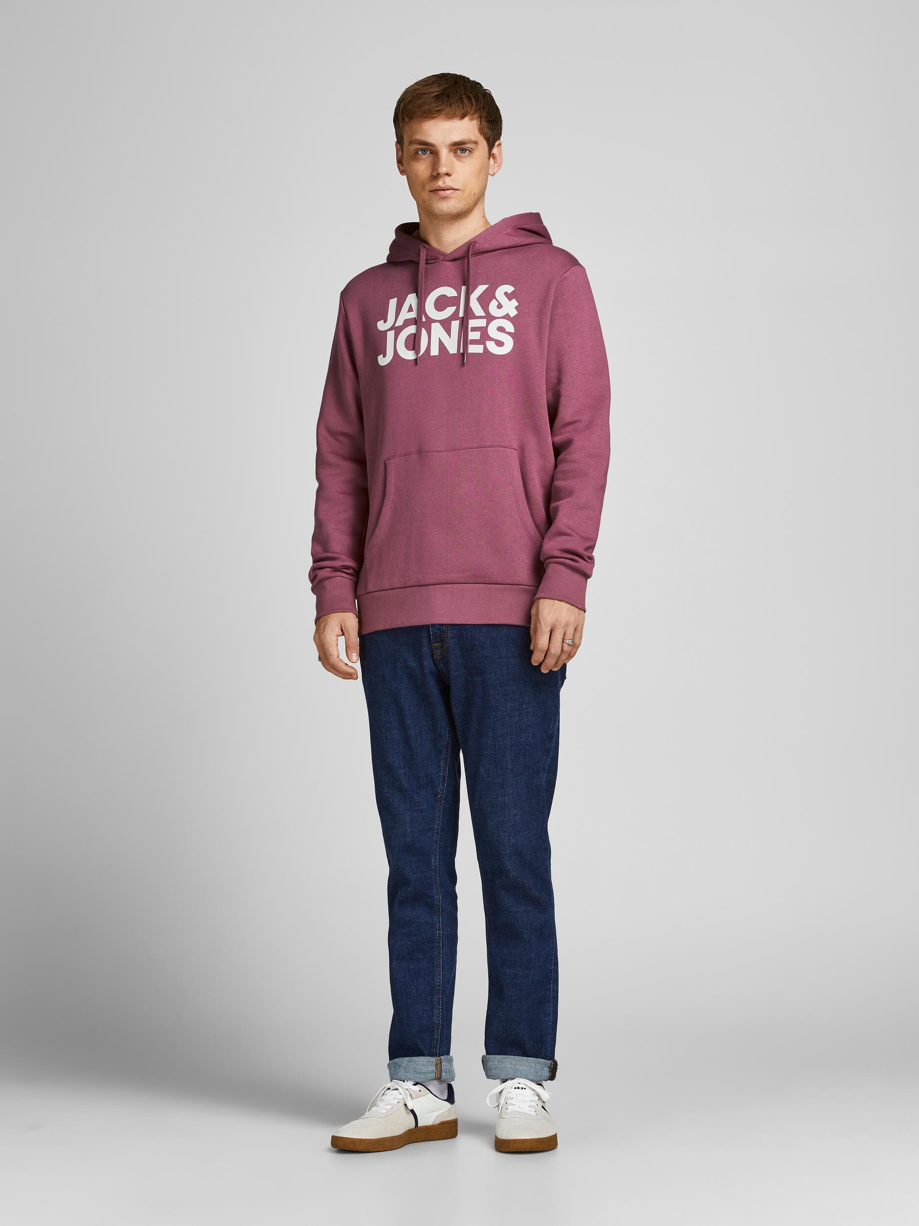 Jack & Jones Pullover Kapuzensweatshirt JJECORP LOGO SWEAT HOOD 