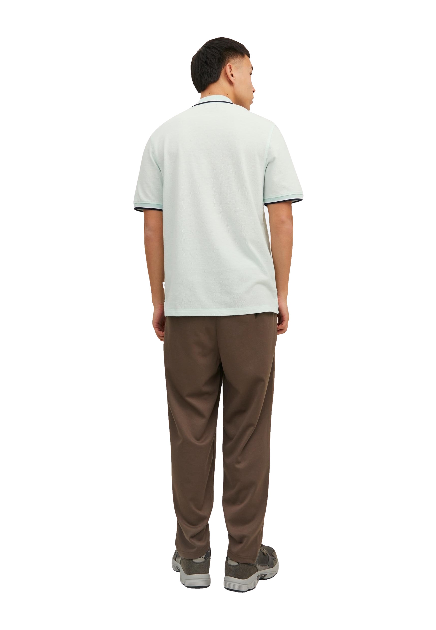 Jack & Jones Poloshirt BLUWIN Polo Kurzarmshirt mit Kontrastdetails und Stickerei 