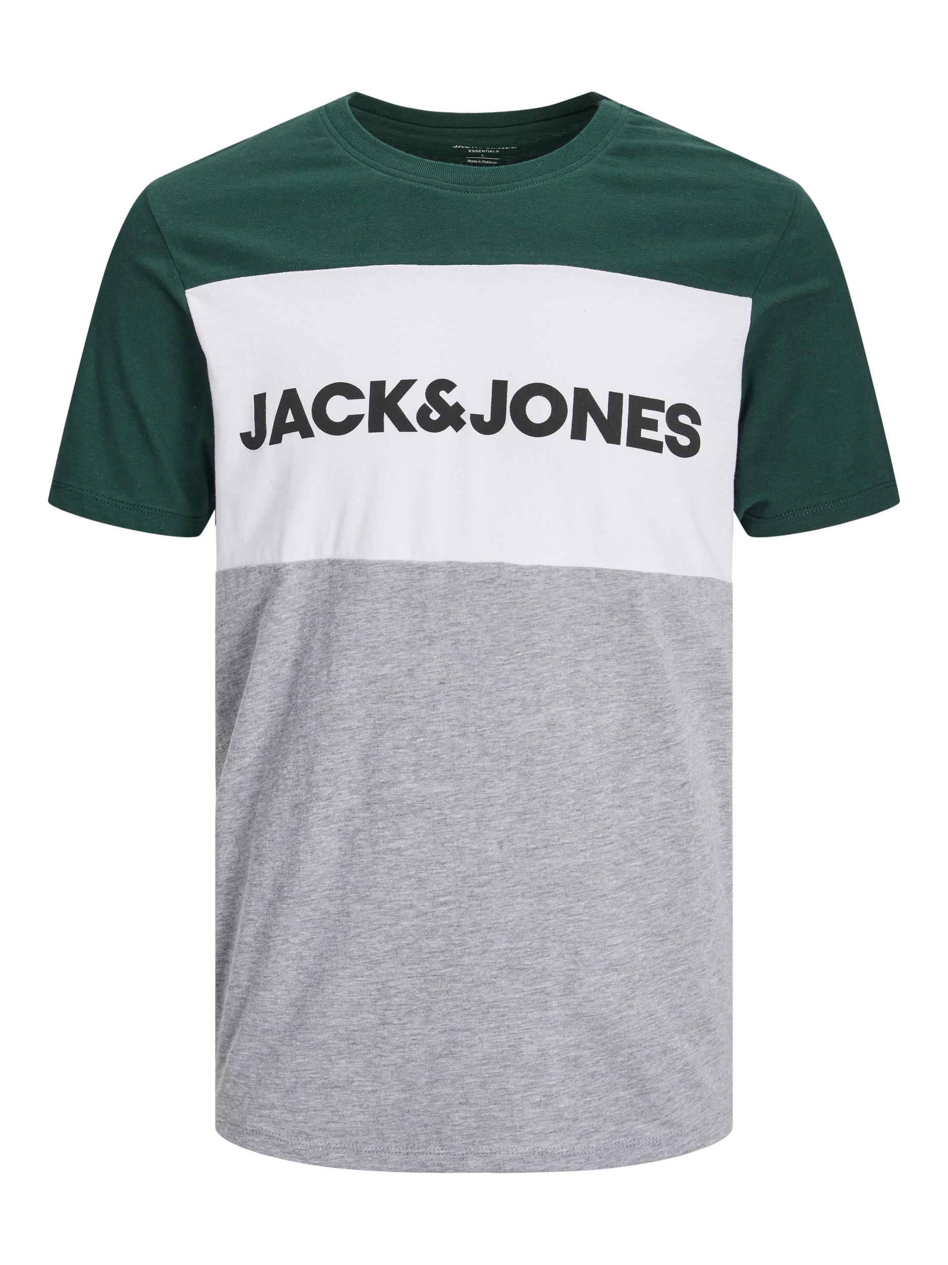 Jack & Jones T-Shirt Logo Blocking Kurzarmshirt 