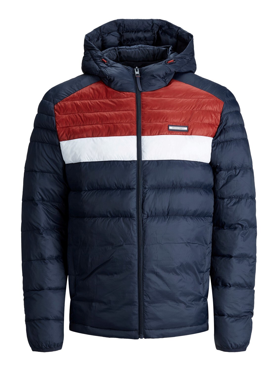 Jack & Jones Jacke JJEACE PUFFER HOOD Kapuzenjacke gef&uuml;ttert 