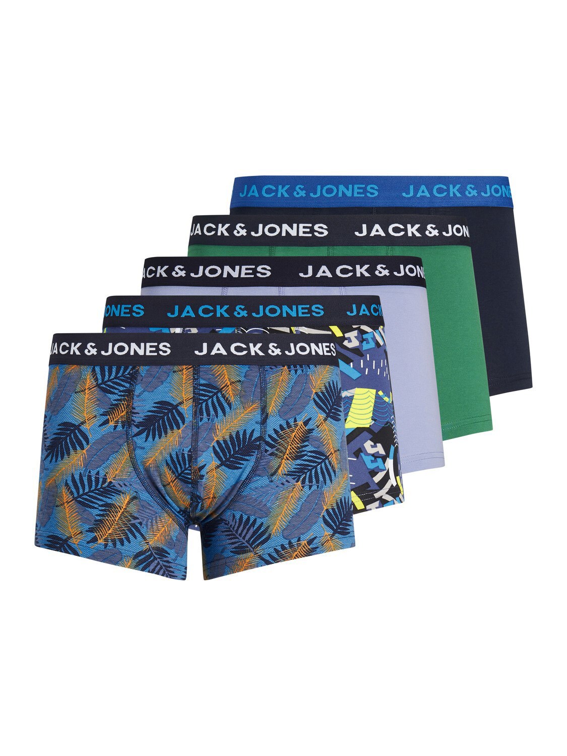 Jack & Jones Shorts 5 Pack JACSUMMER PRINT TRUNKS 