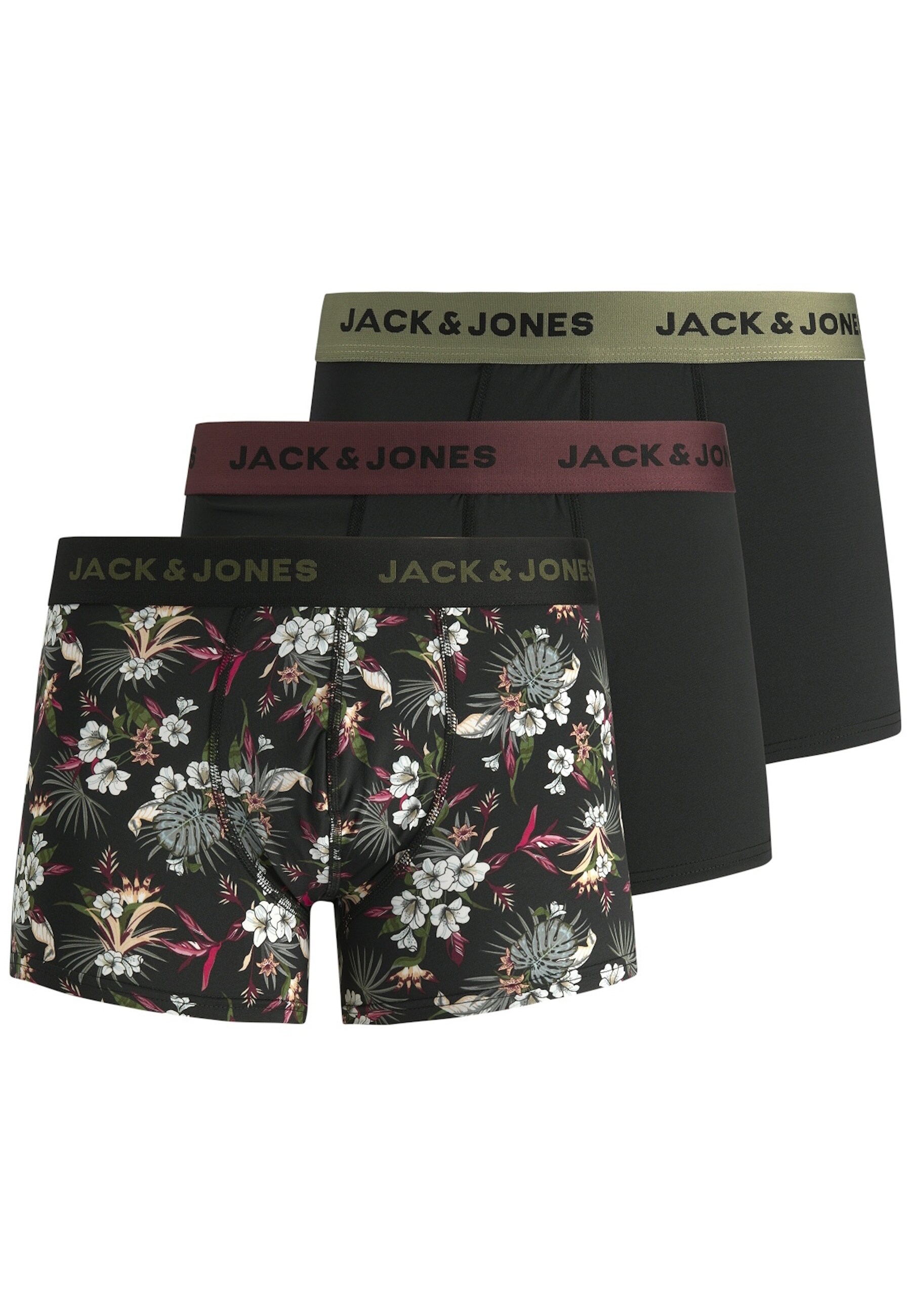 Jack & Jones Unterhose FLOWER Trunks 3er Pack 