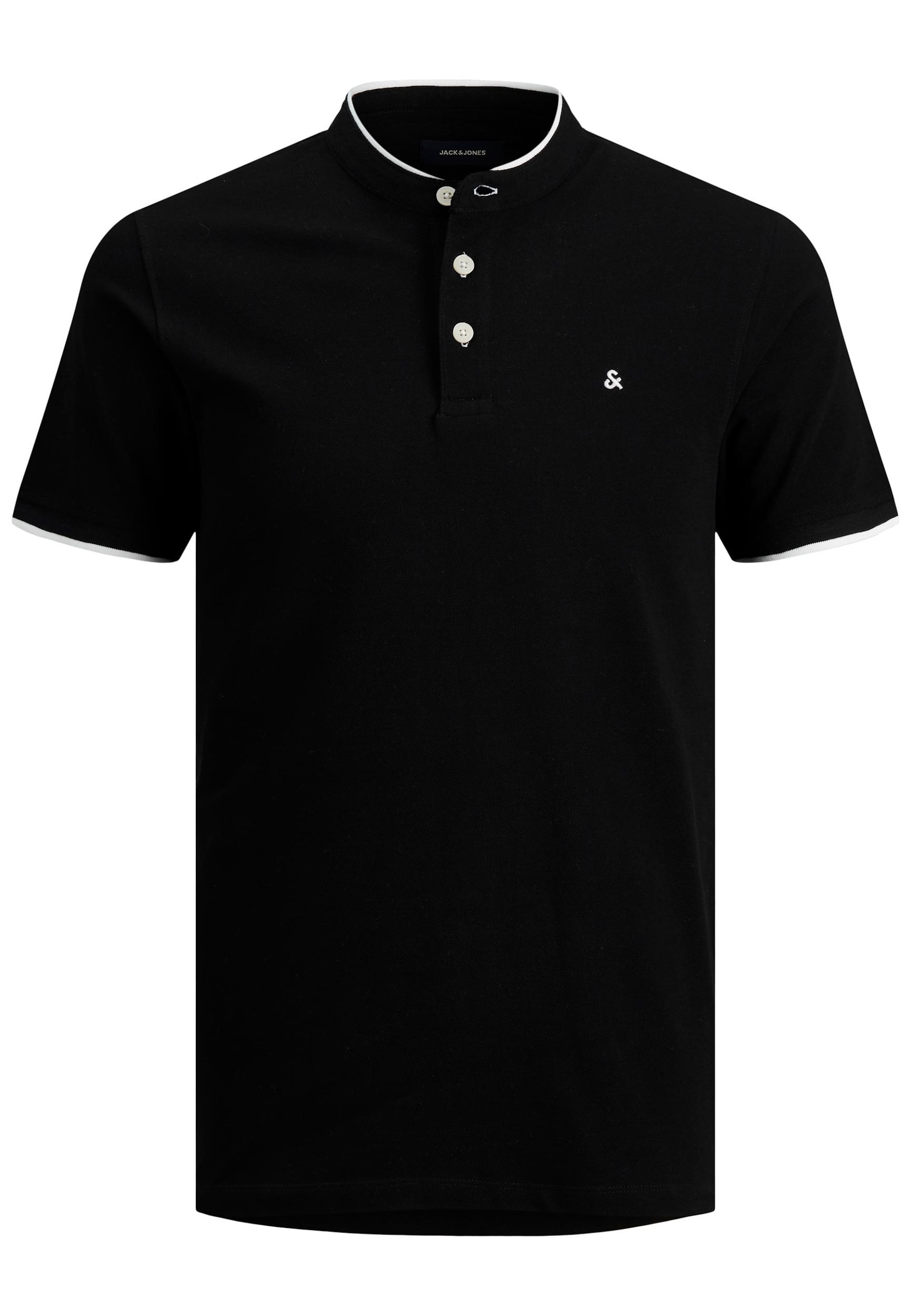 Jack & Jones Shirt T-Shirt mit Stehkragen JJEPAULOS MAO POLO 