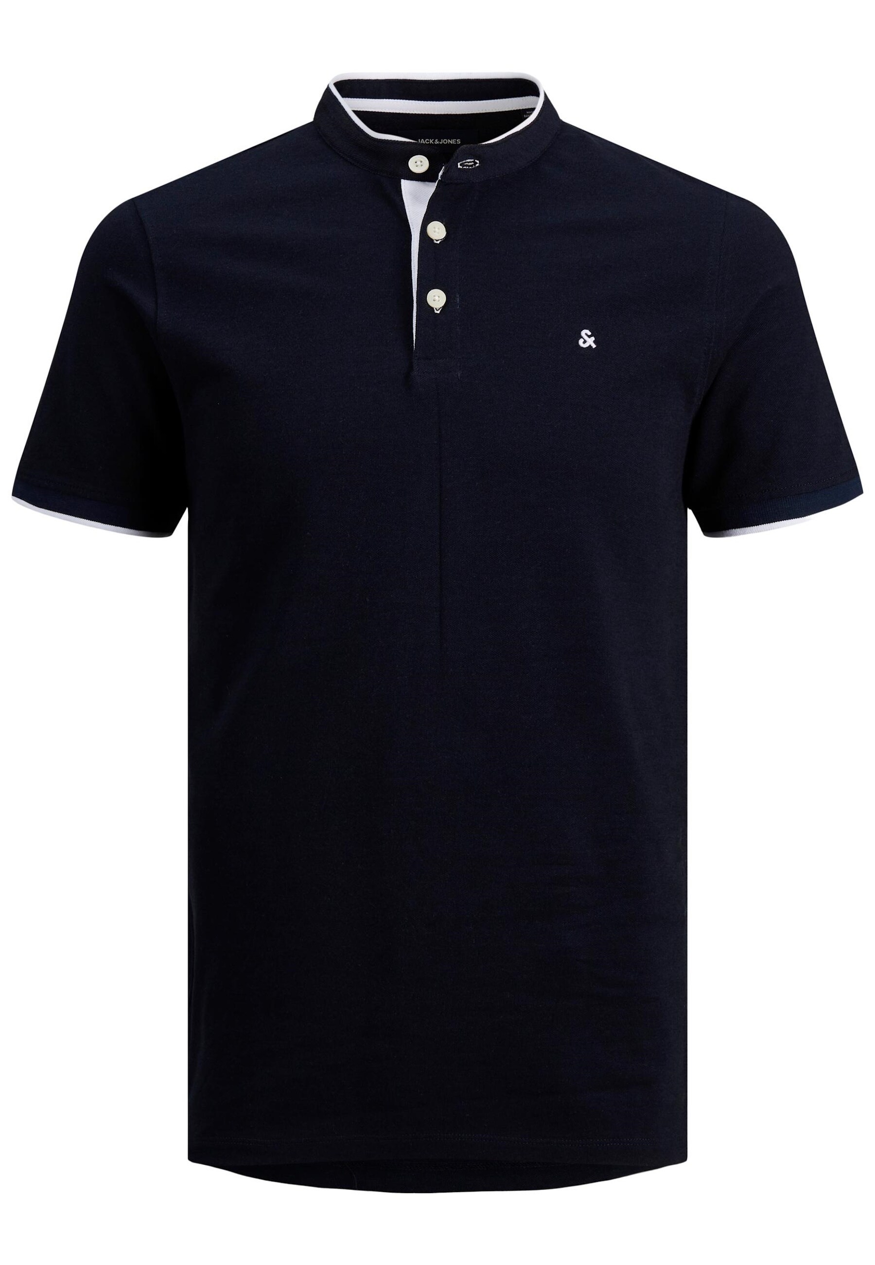 Jack & Jones Shirt T-Shirt mit Stehkragen JJEPAULOS MAO POLO 