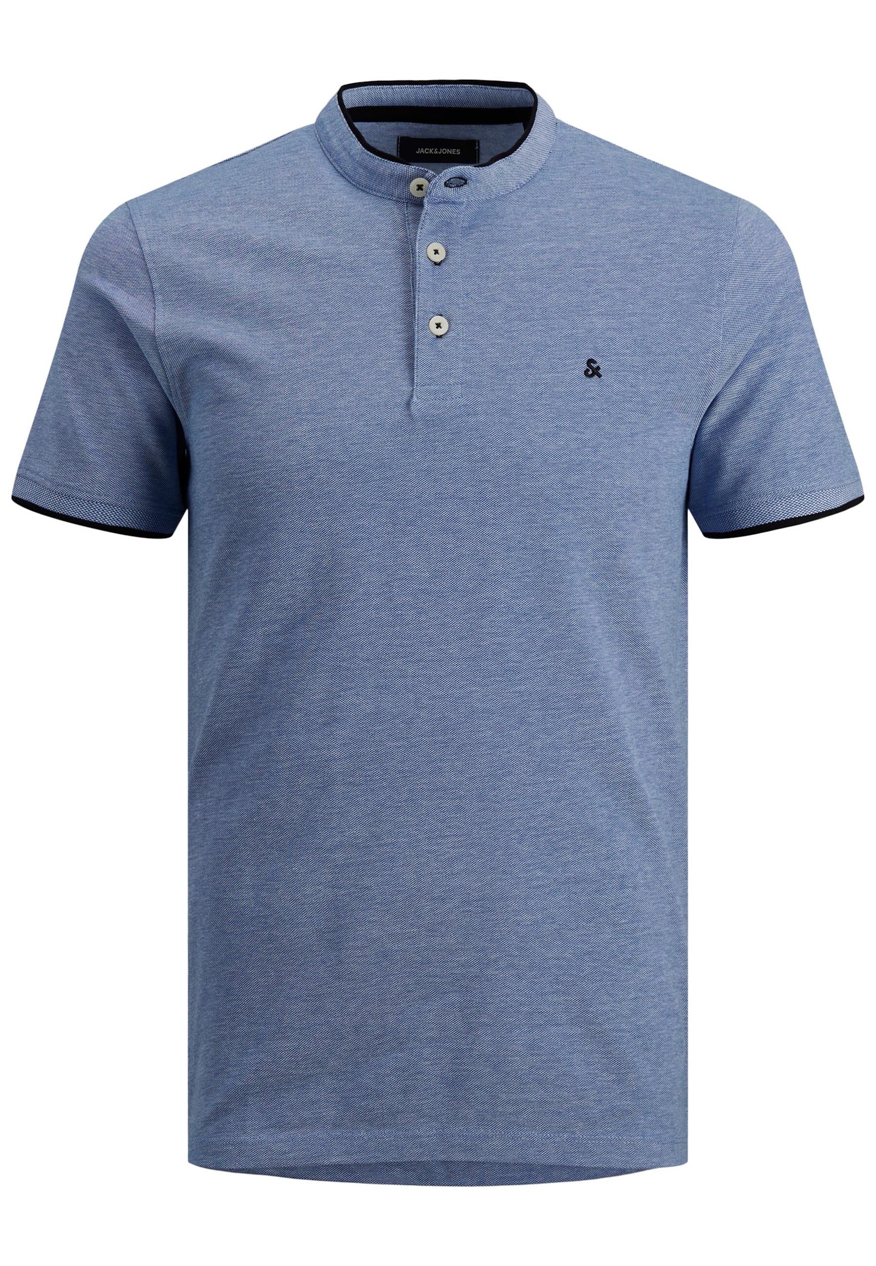 Jack & Jones Shirt T-Shirt mit Stehkragen JJEPAULOS MAO POLO 