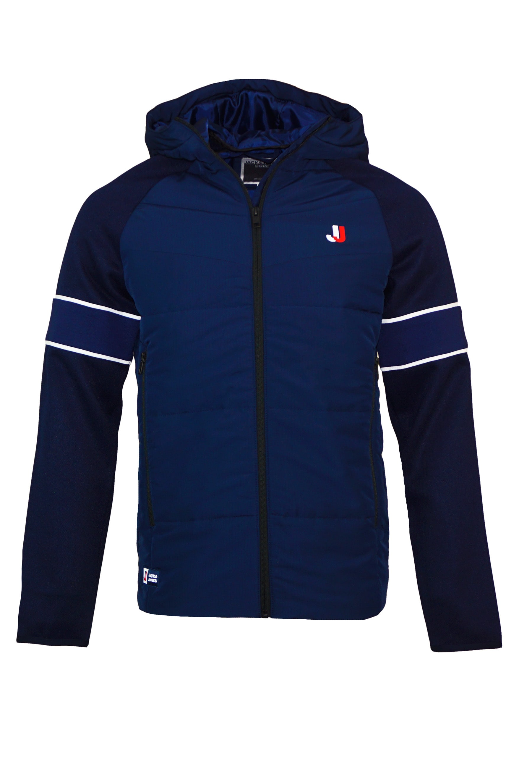 Jack & Jones Jacke &Uuml;bergangsjacke LOGAN HYBRID JACKET mit Kapuze 
