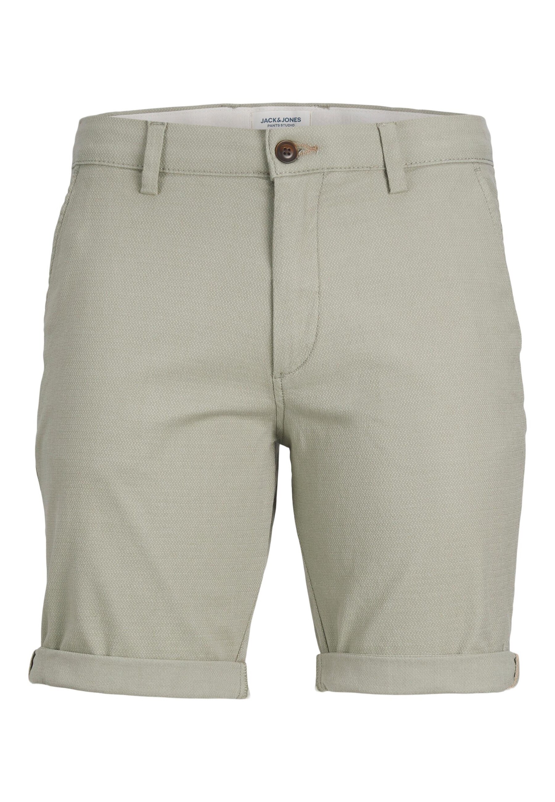 Jack & Jones Shorts Unifarbene Chino-Shorts FURY mit seitlichen Eingrifftaschen und G&uuml;rtelschlaufen in Regular Fit 