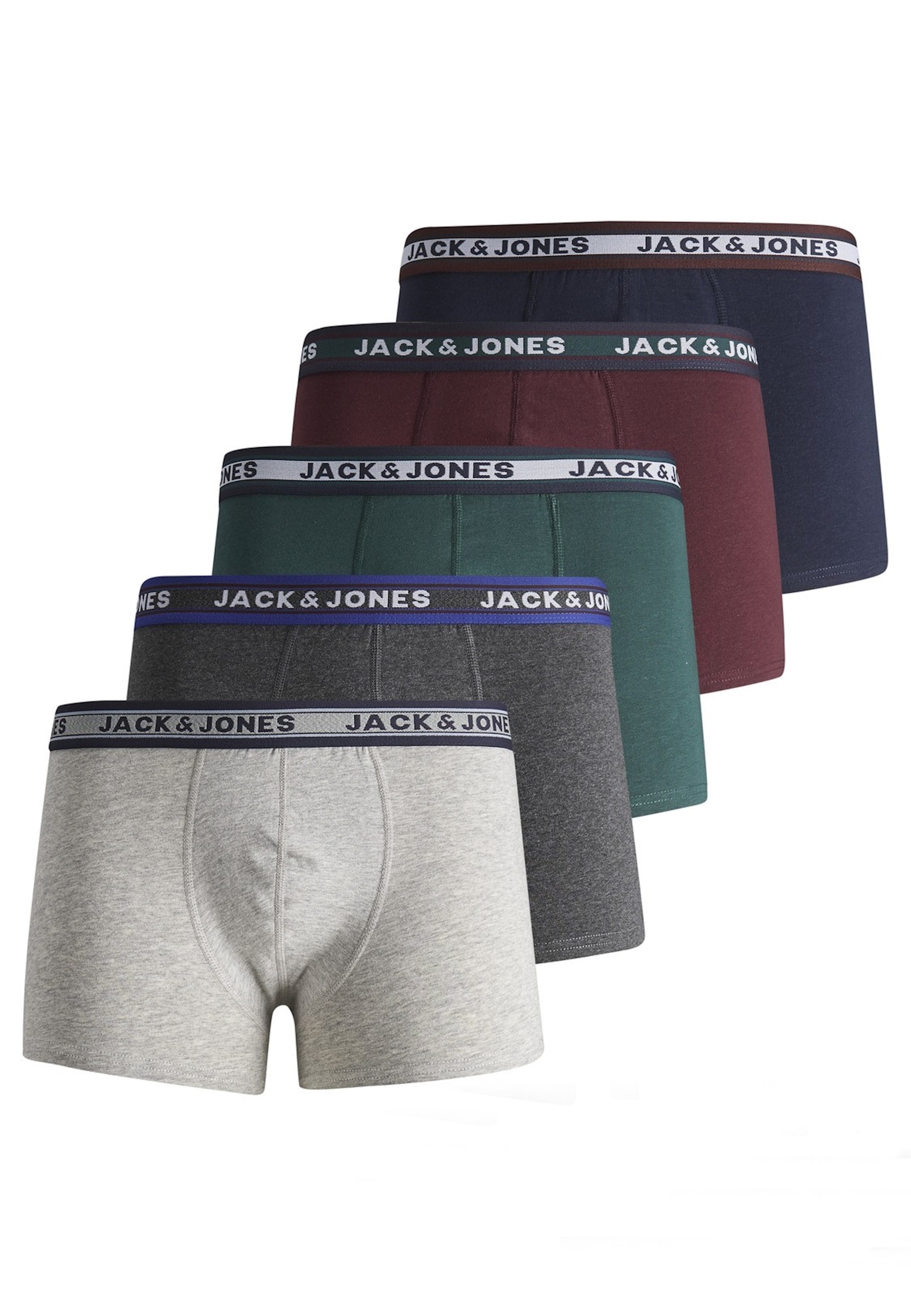 Jack & Jones Junior Boxershorts OLIVER Unterhosen F&uuml;nferpack 