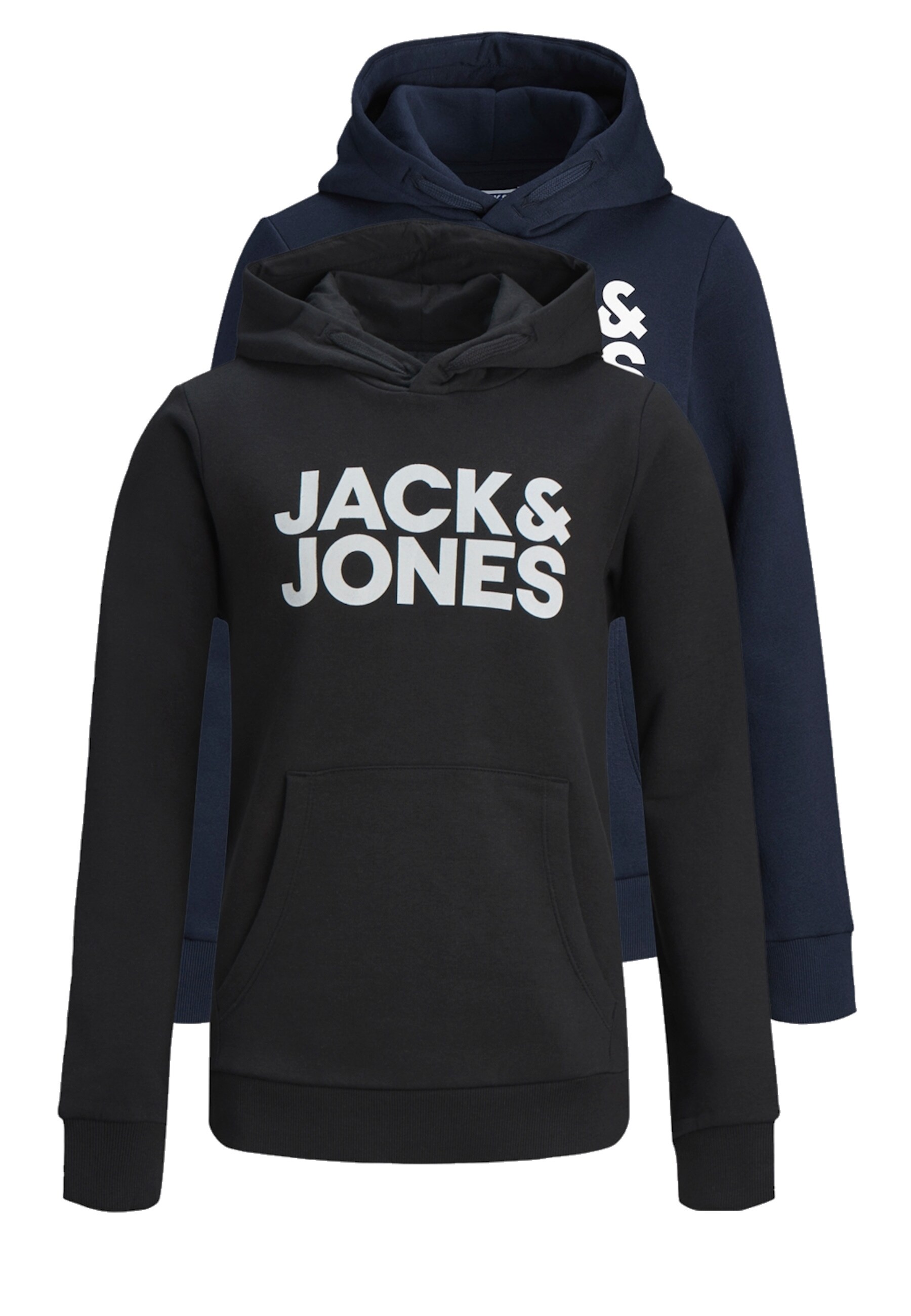 Jack & Jones Junior Hoodie CORP LOGO Kapuzensweatshirt Doppelpack 