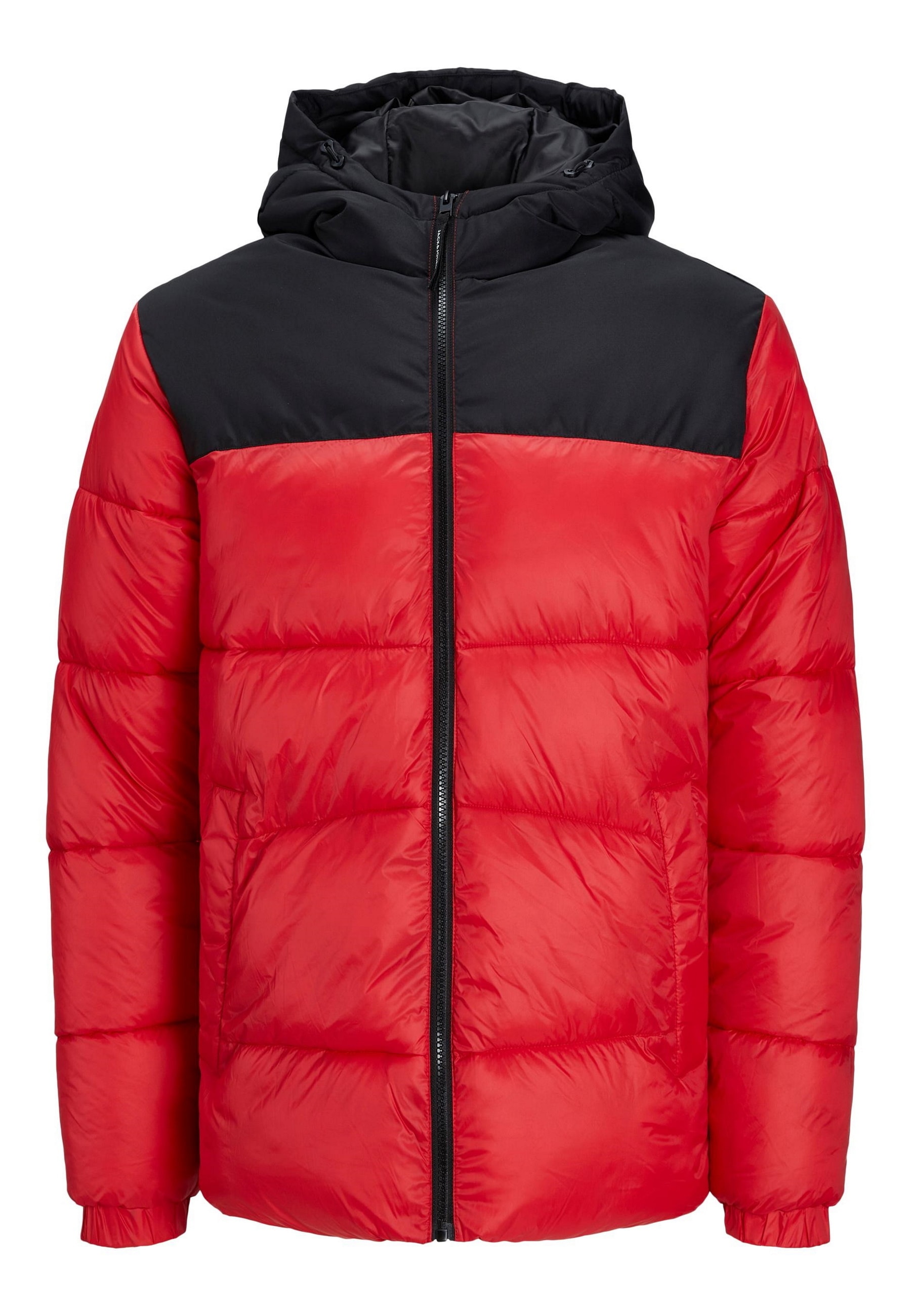 Jack & Jones Jacke Gef&uuml;tterte Pufferjacke mit Kapuze und seitlichen Eingrifftaschen 