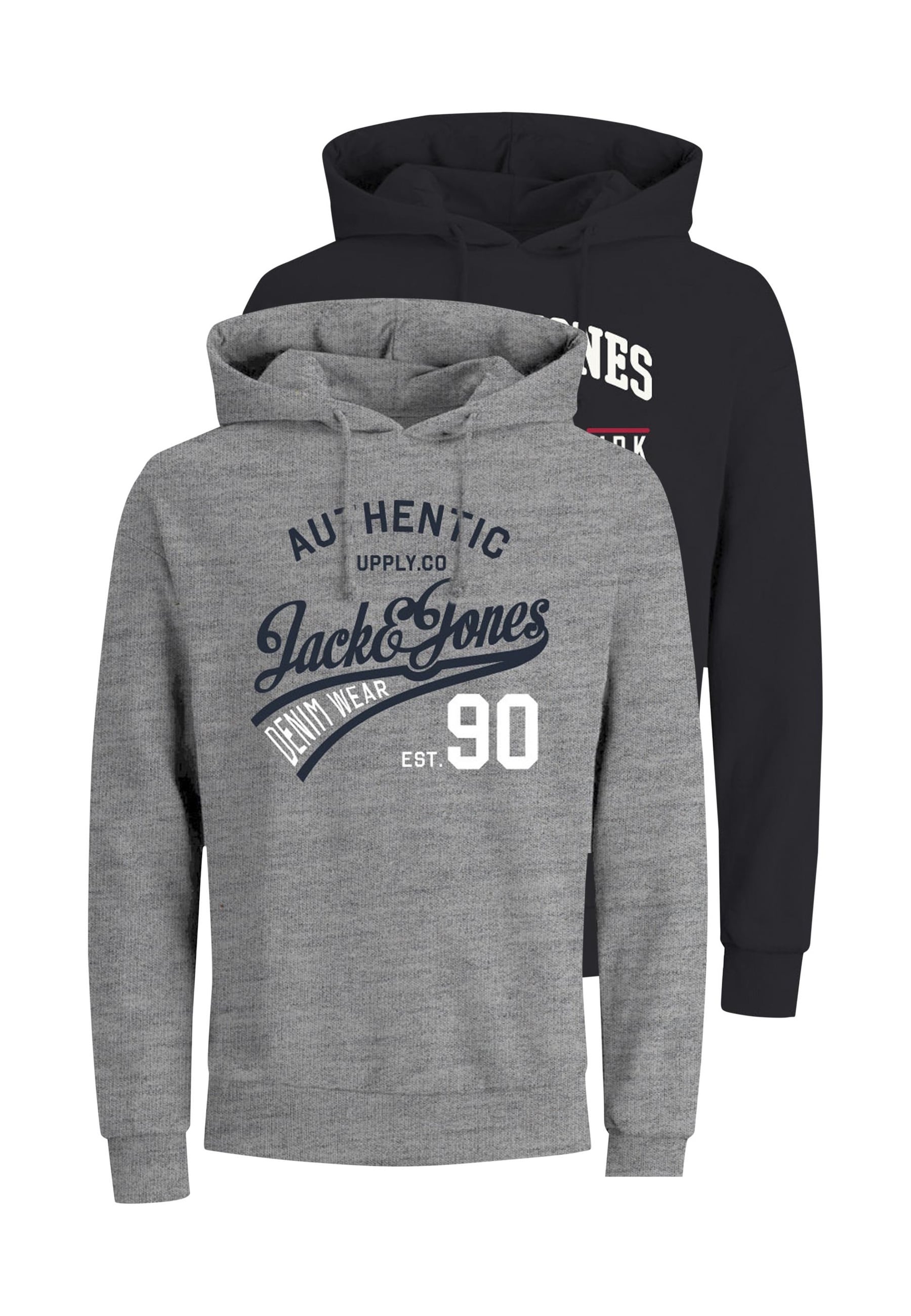 Jack & Jones Hoodie Ethan Kapuzensweatshirt Doppelpack 