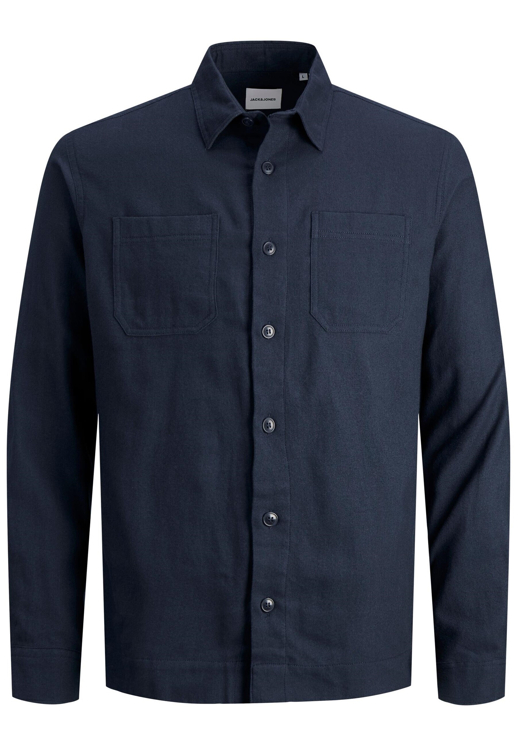 Jack & Jones Hemd Unifarbenes Langarmhemd LOGAN AUTUMN SOLID SHIRT mit Hemdkragen in Komfort Fit 